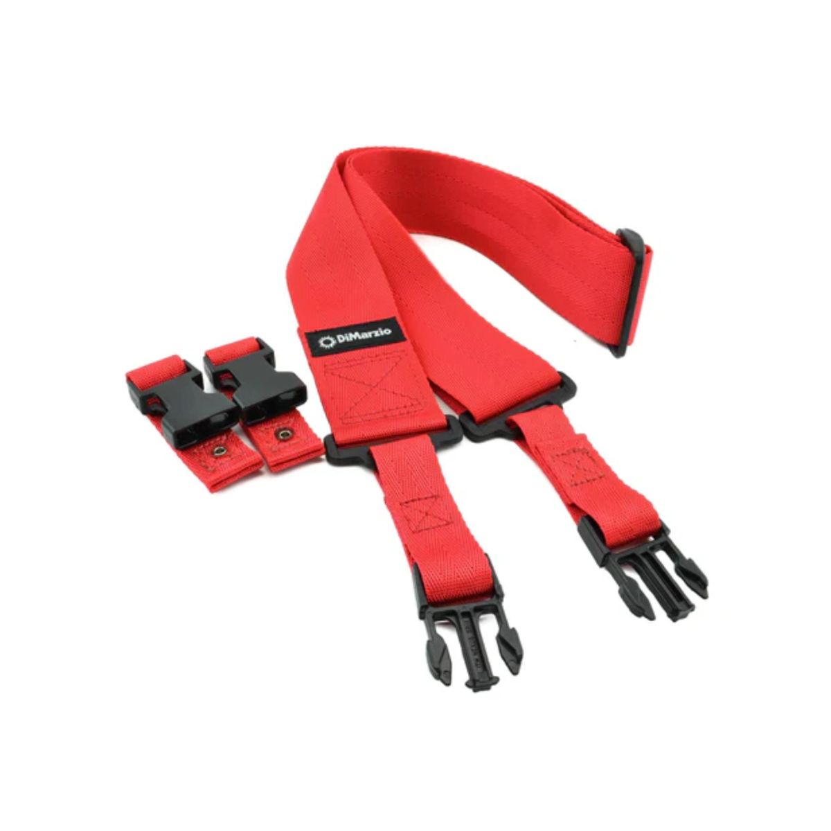 GENERICO - DIMARZIO DD2200RD CLIPLOCK GUITAR STRAP RED