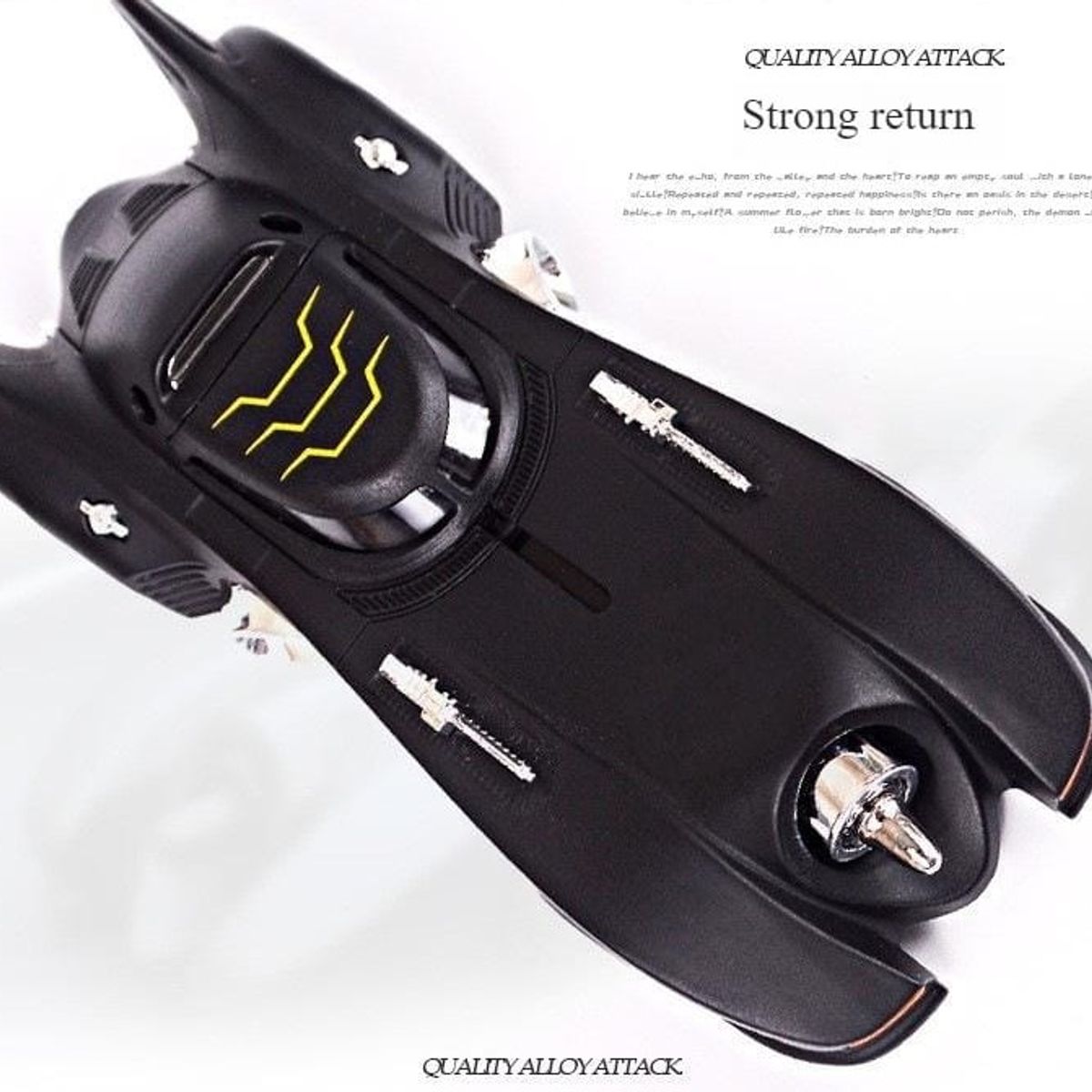 GENERICO - BATIMOVIL 14 CM. BATMAN 1989 ESCALA 1:36