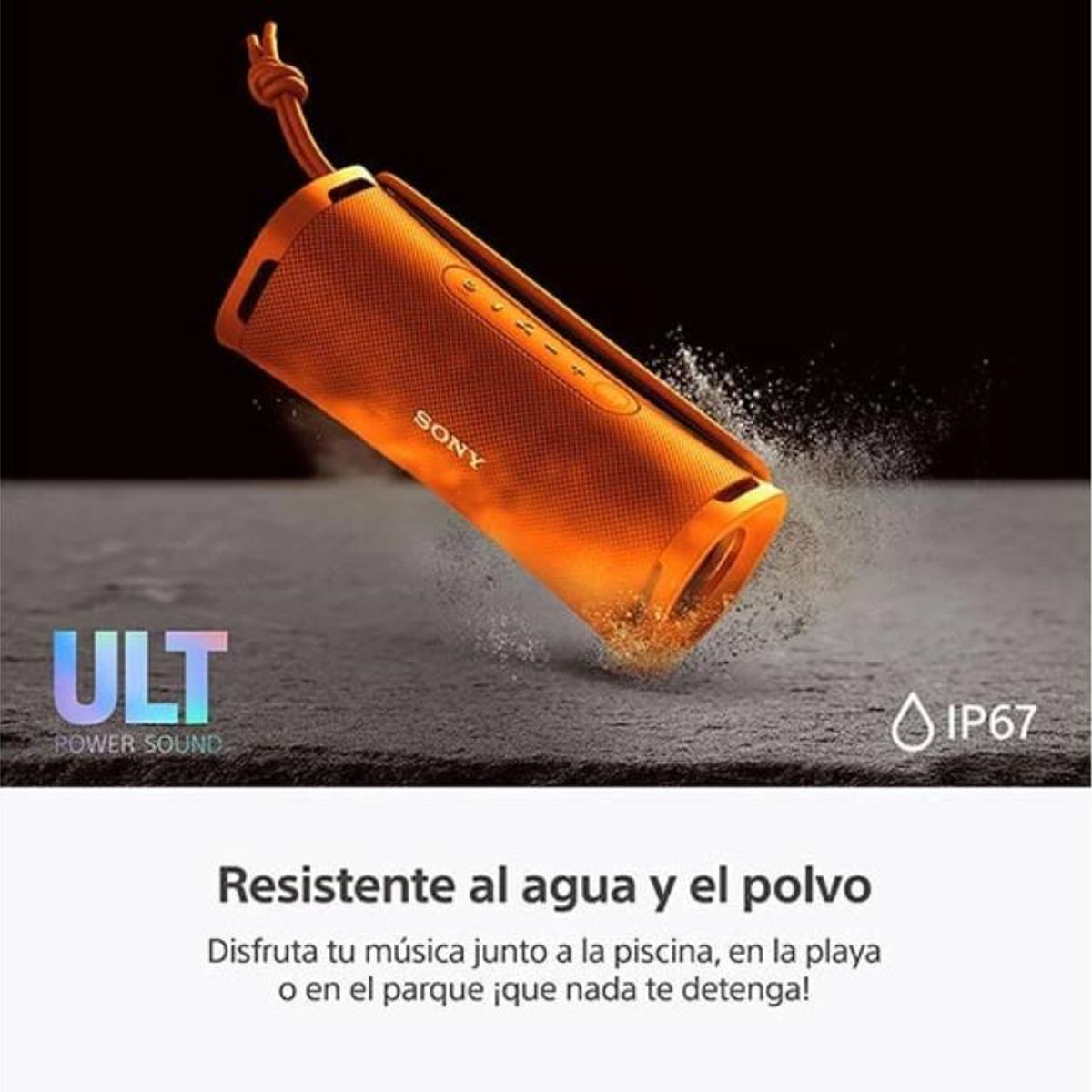 SONY - Sony Parlante Bluetooth SRS-ULT10 Portátil ULT FIELD 1 Naranja
