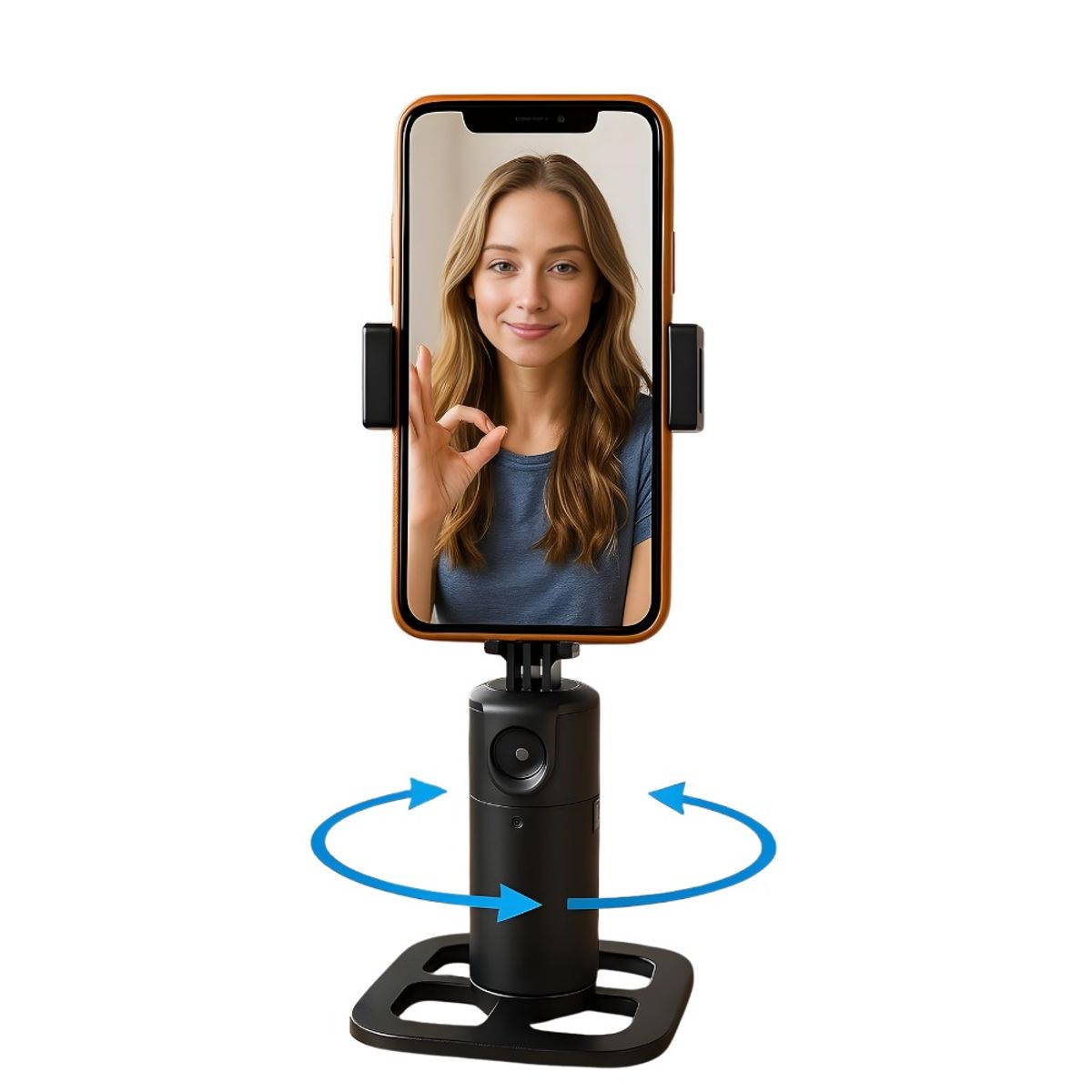 OEM - Estabilizador Inteligente  Celular Seguimiento Facial Ia 360° Negro