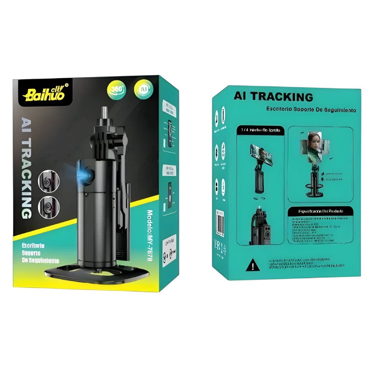 OEM - Estabilizador Inteligente  Celular Seguimiento Facial Ia 360° Negro