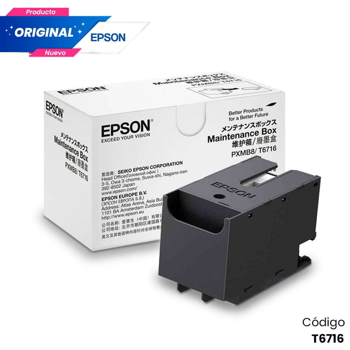 EPSON - Caja de Mantenimiento Epson T6716 Original
