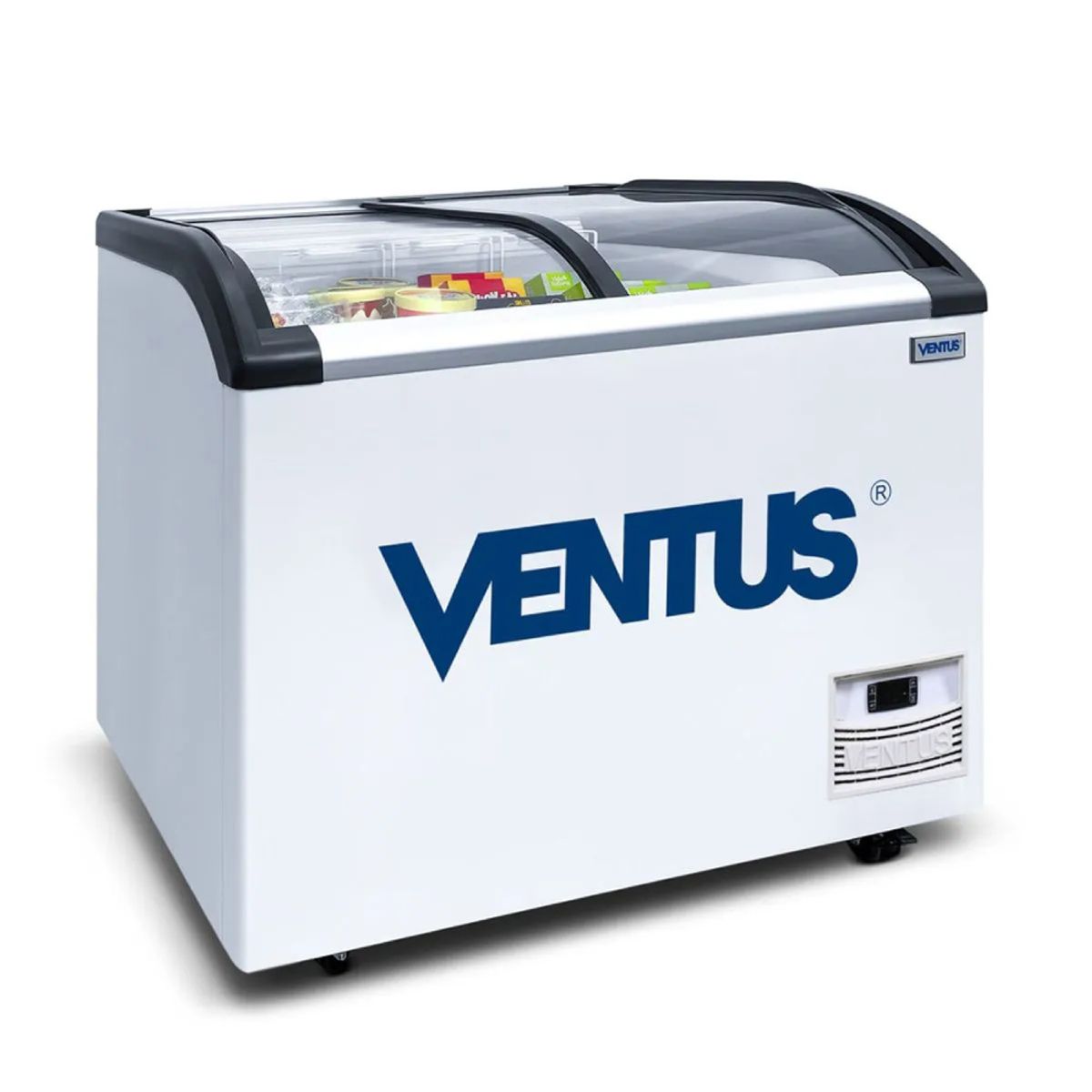 VENTUS - Congeladora Ventus Tapa Vidrio Curvo 220L PRO 4000405