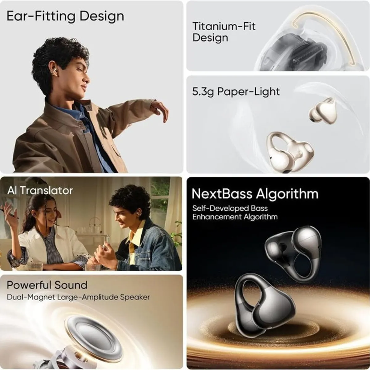 REALME - Audífonos Realme Buds Clips Color Dorado