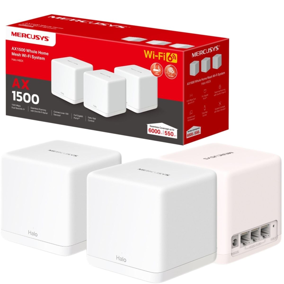 VARIOS - Tp-Link Halo H60X - Punto De Acceso Inalámbrico Para Hogar, Alta Velocidad Y Fácil Instala