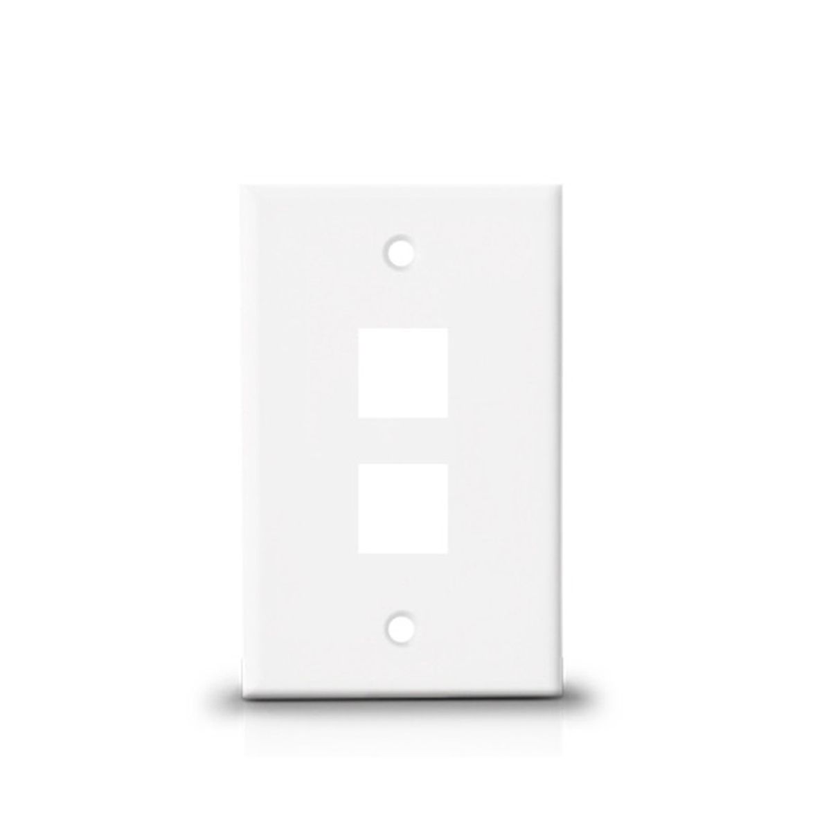 VARIOS - Placa De Pared Dixon 2 Puertos Color Blanco