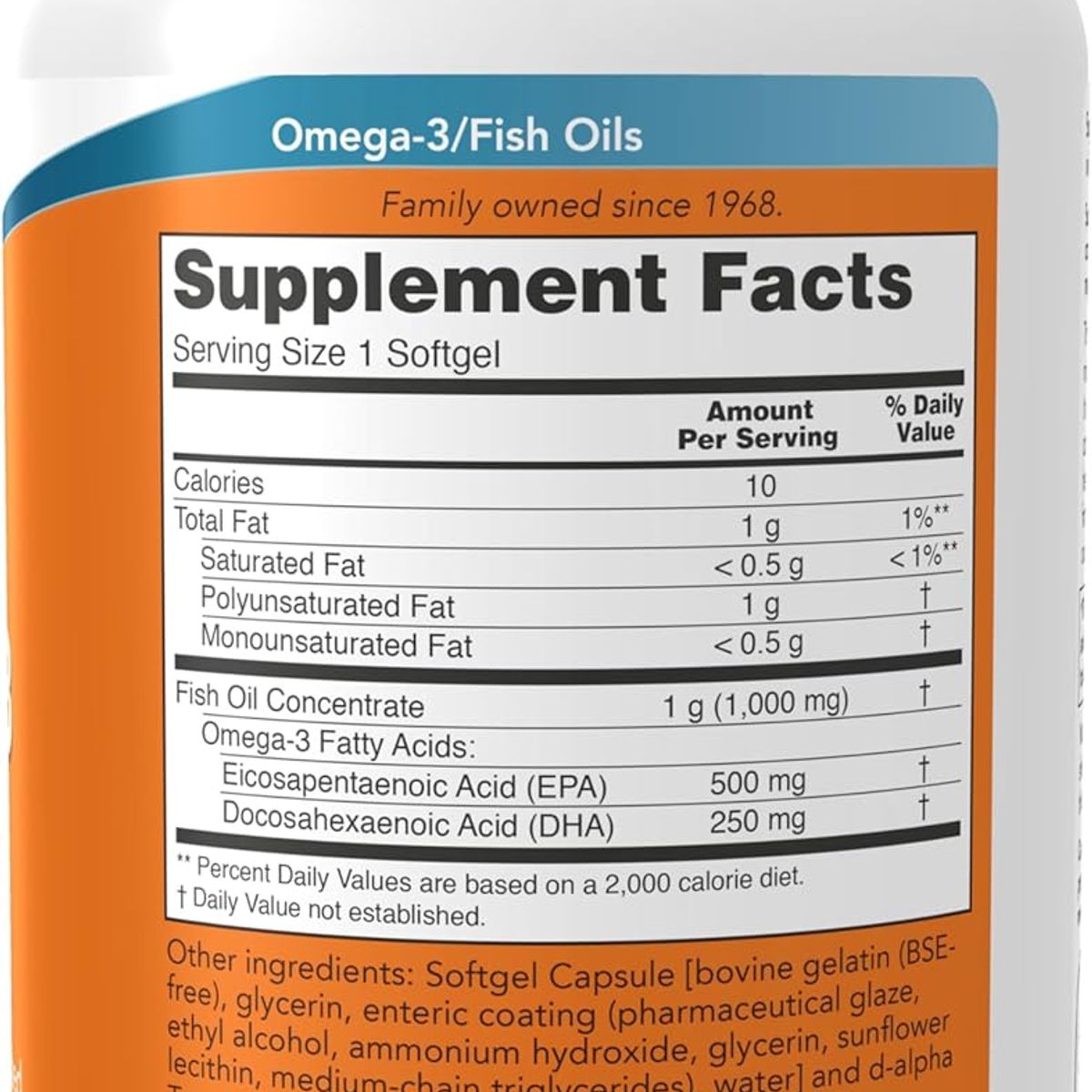 NOW - NOW ultra omega 3 (EPA) 500 mg  (DHA) 250 mg