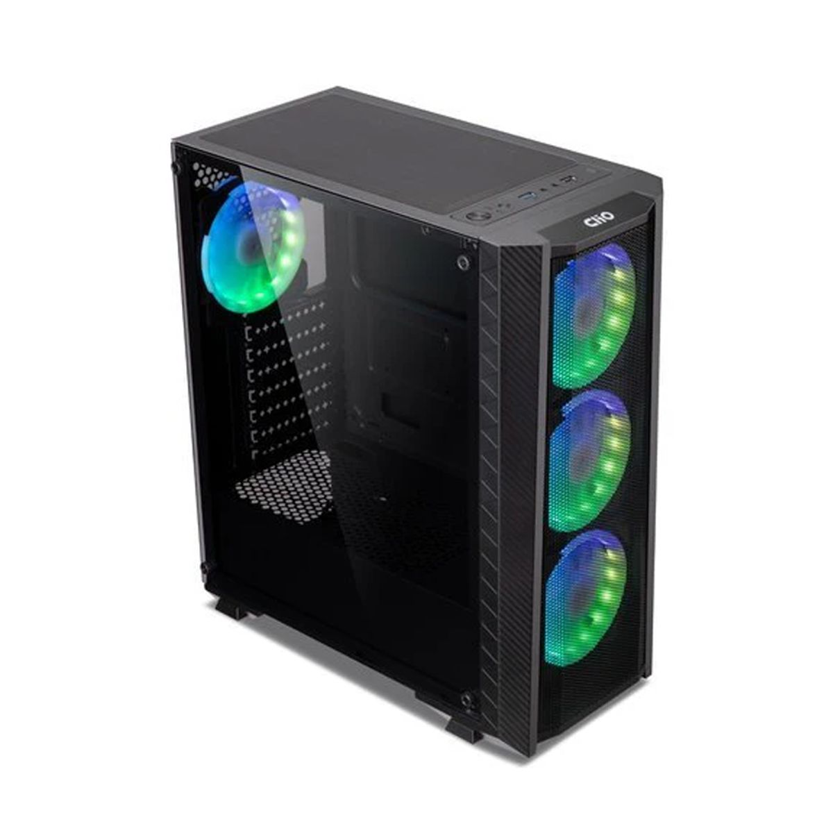 VARIOS - Caja Mid Tower Game Pro Gp7681B 650W 80 Plus Bronze 4 Ventiladores Argb Color Negro