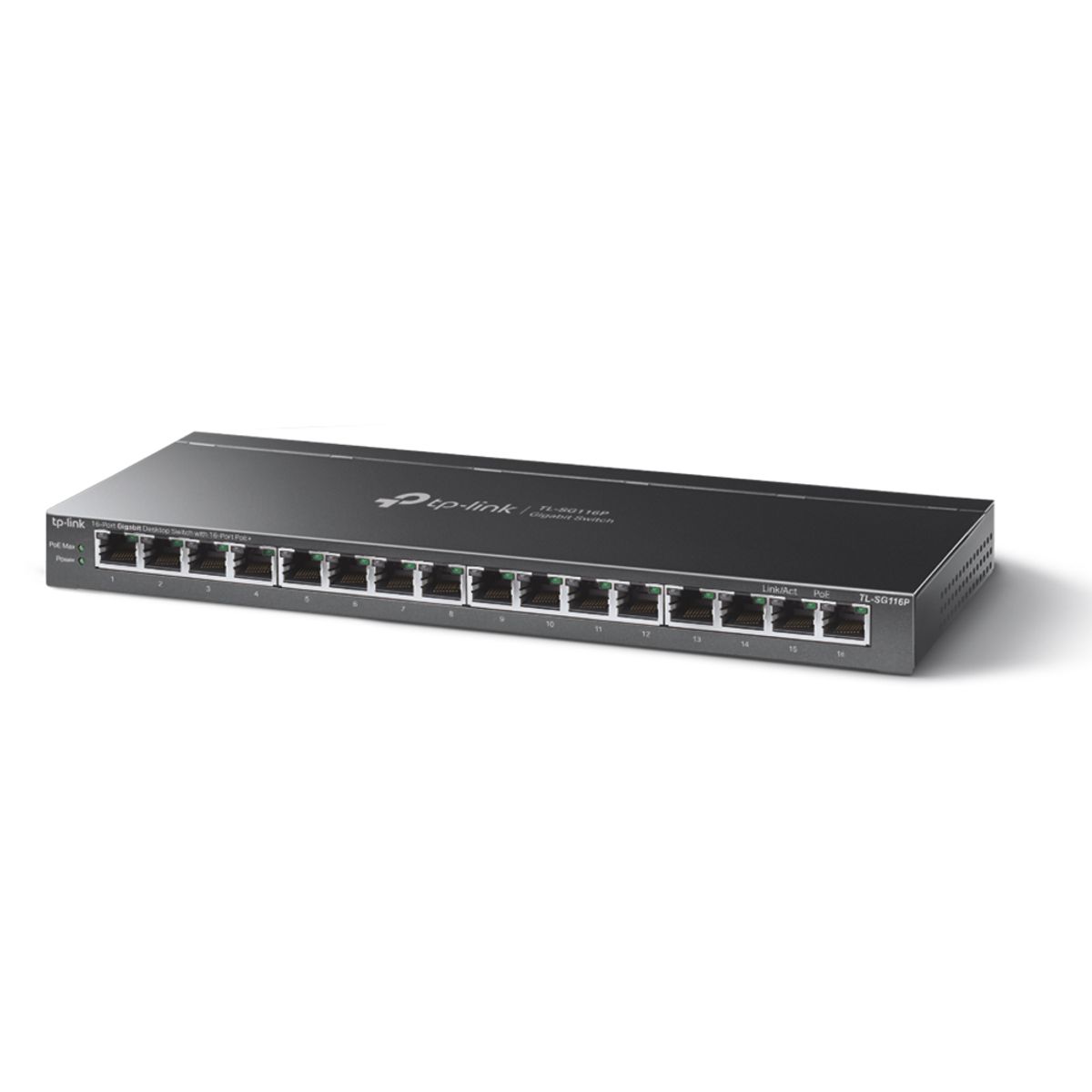 VARIOS - Switch Tp-Link Tl-Sg116P 16 Puertos Gigabit Con Poe Para Escritorio