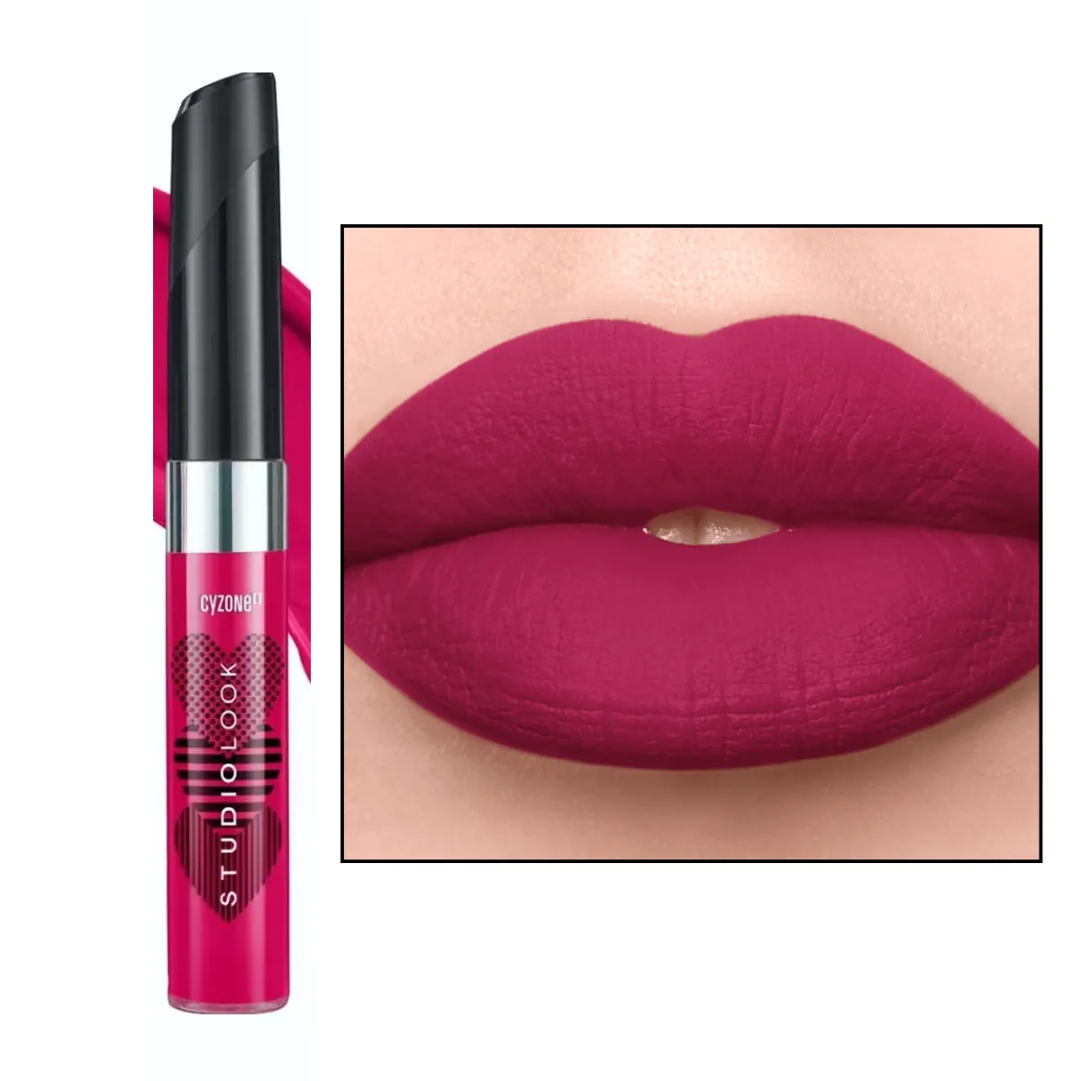 CYZONE - LABIAL MATE LÍQUIDO studio look cyzone lovely pink fucsia