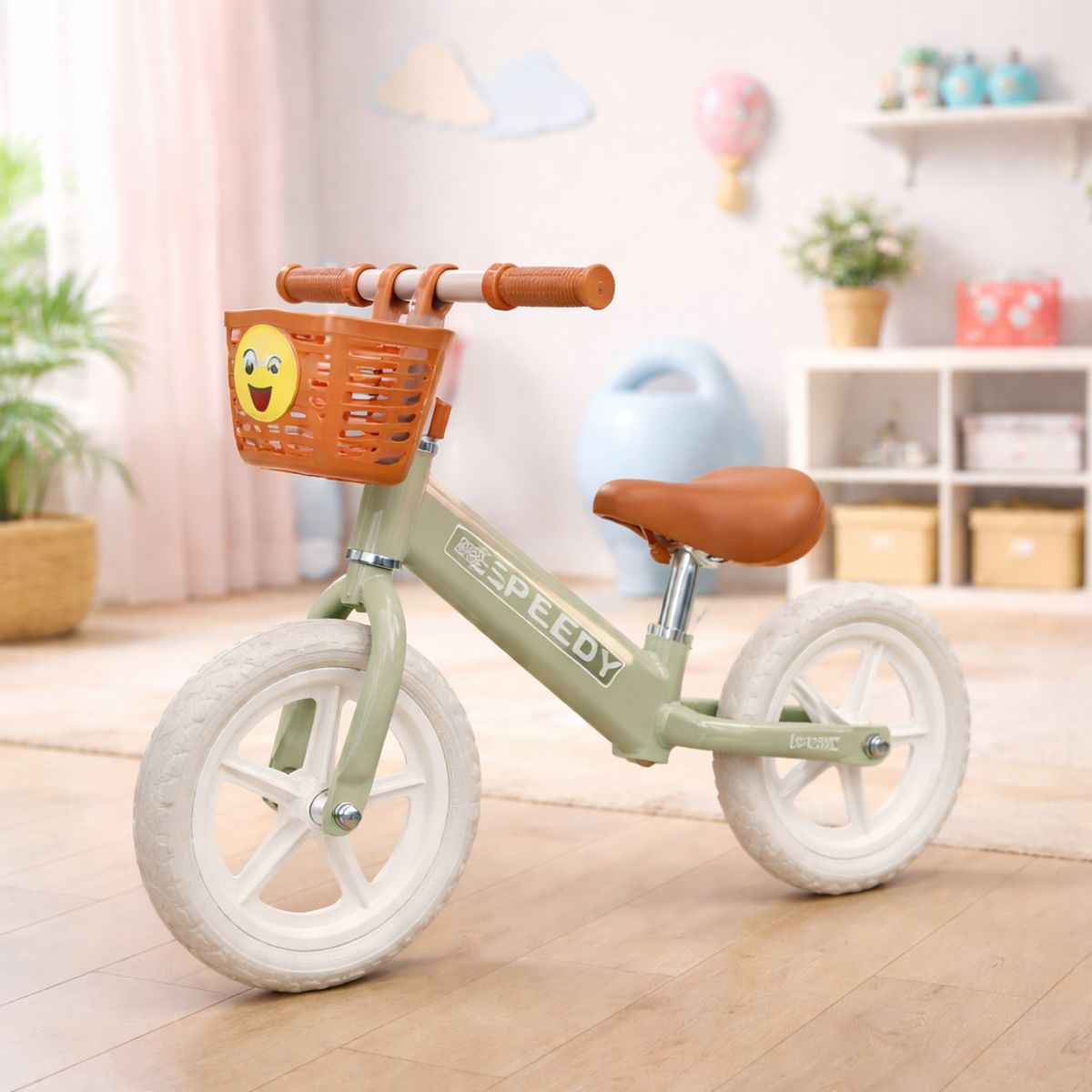 GENERICO - Bicicleta de Equilibrio Verde para Niños Sin Pedales Entrenamiento y Balance Infantil