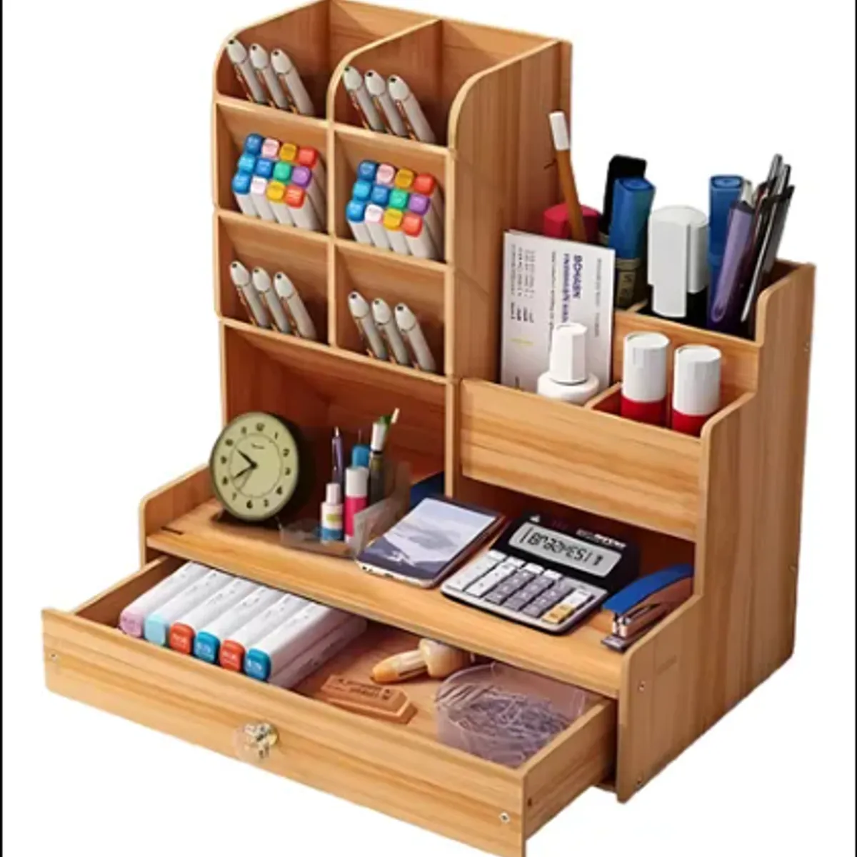 GENERICO - ORGANIZADOR DE ESCRITORIO DE ÚTILES ESCOLARES DE OFICINA