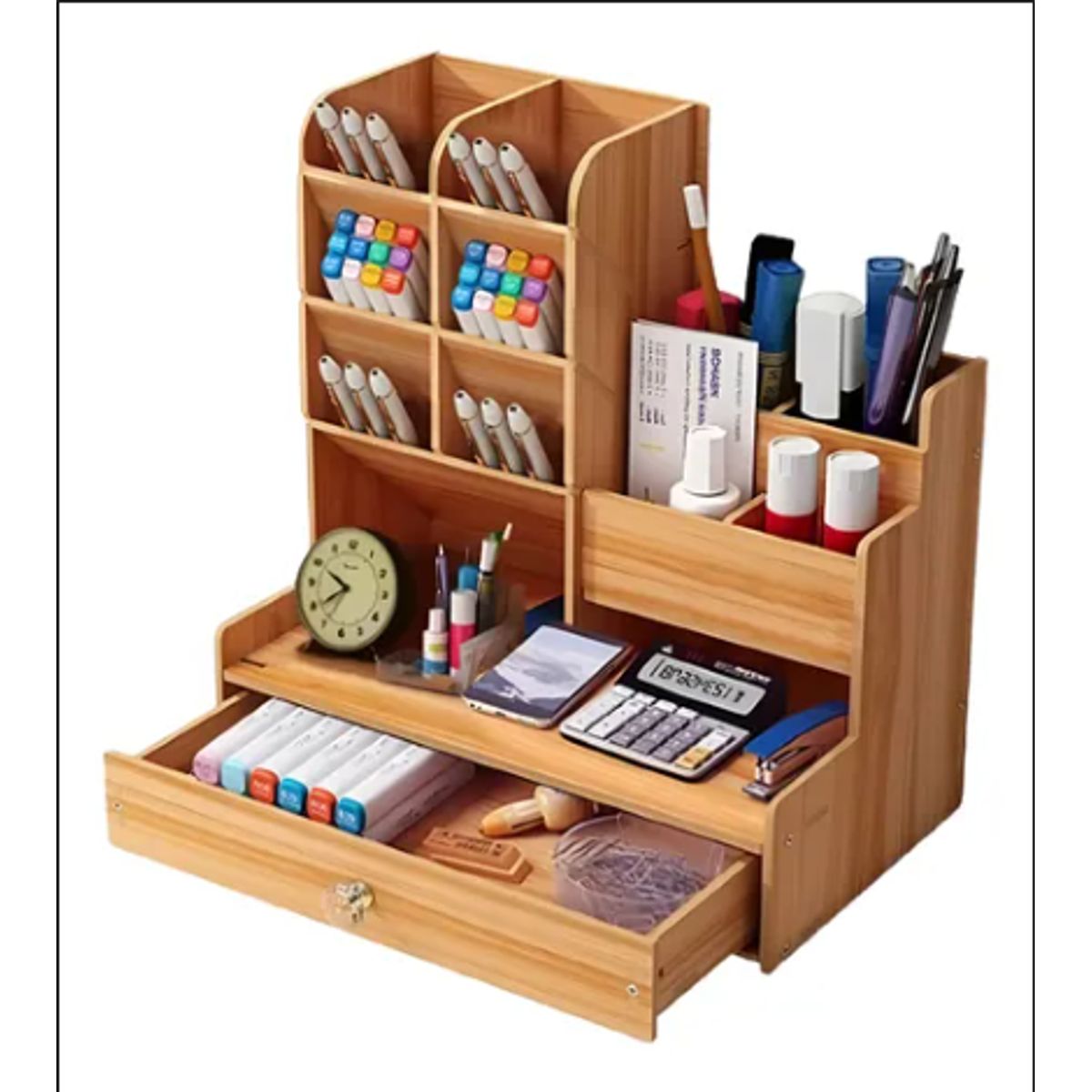 GENERICO - ORGANIZADOR DE ESCRITORIO DE ÚTILES ESCOLARES DE OFICINA