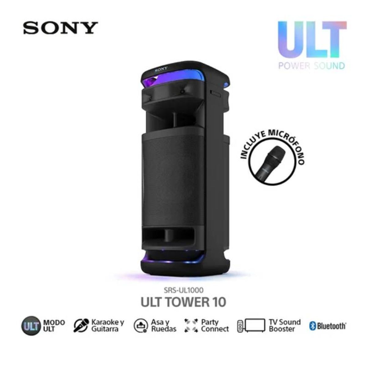 SONY - Sony Parlante Bluetooth SRS-ULT1000 de fiestas ULT TOWER 10