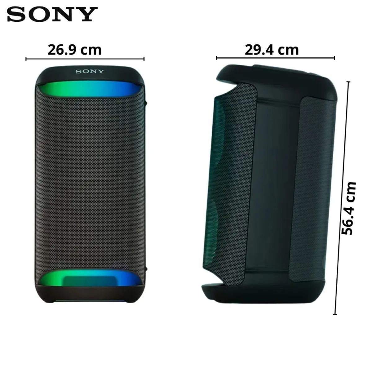 SONY - Parlante Sony SRS-XV500 Bluetooth Negro Potente