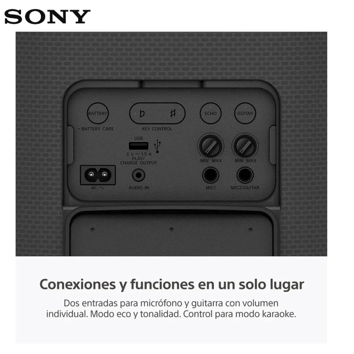SONY - Parlante Sony SRS-XV500 Bluetooth Negro Potente