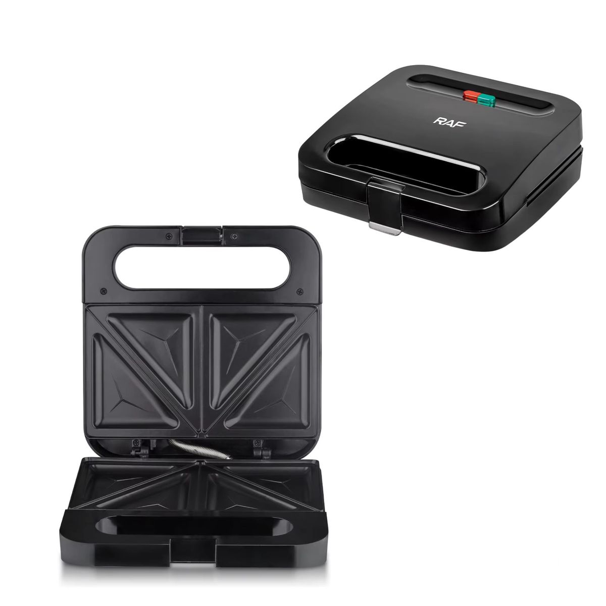 RAFF - Maquina RAF Electrica para Sandwichera Waflera Sandwiches Antiadherente 750W RAF R581S