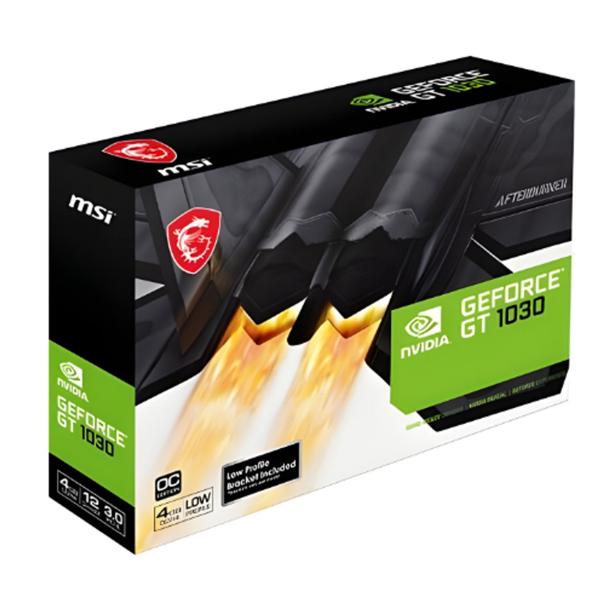 MSI - Tarjeta de vieo msi Geforce GT 1030 4GB GDDR4 OC