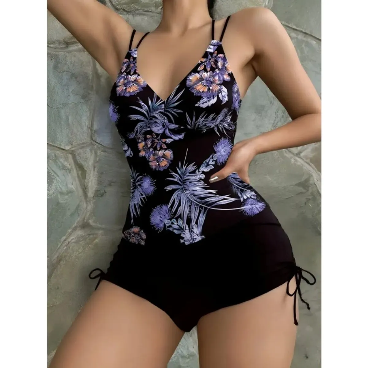 GENERICO - SEXY TANKINI JULIANA CON COPAS REMOVIBLES