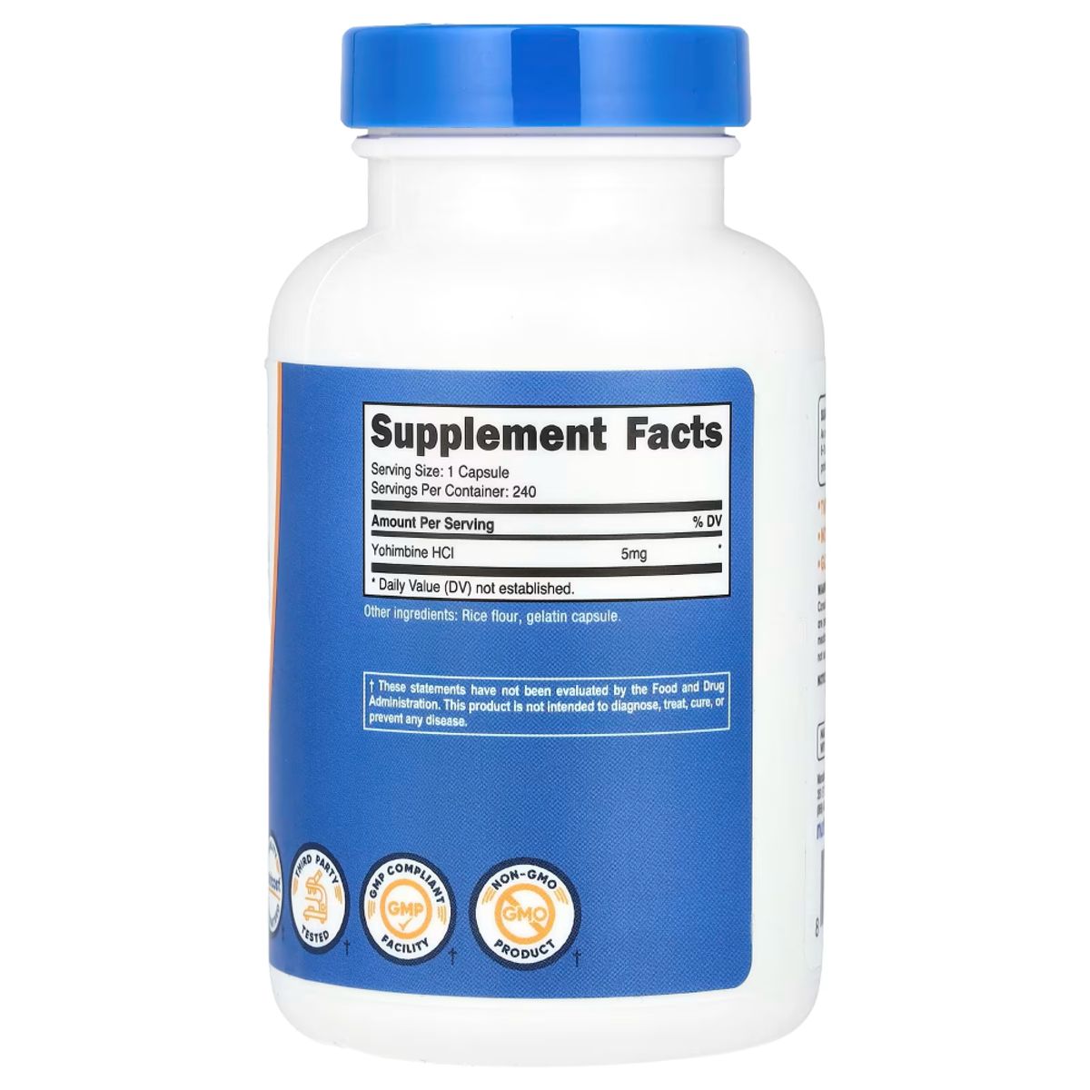 NUTRICOST - YOHIMBINE 5MG 240 CAP