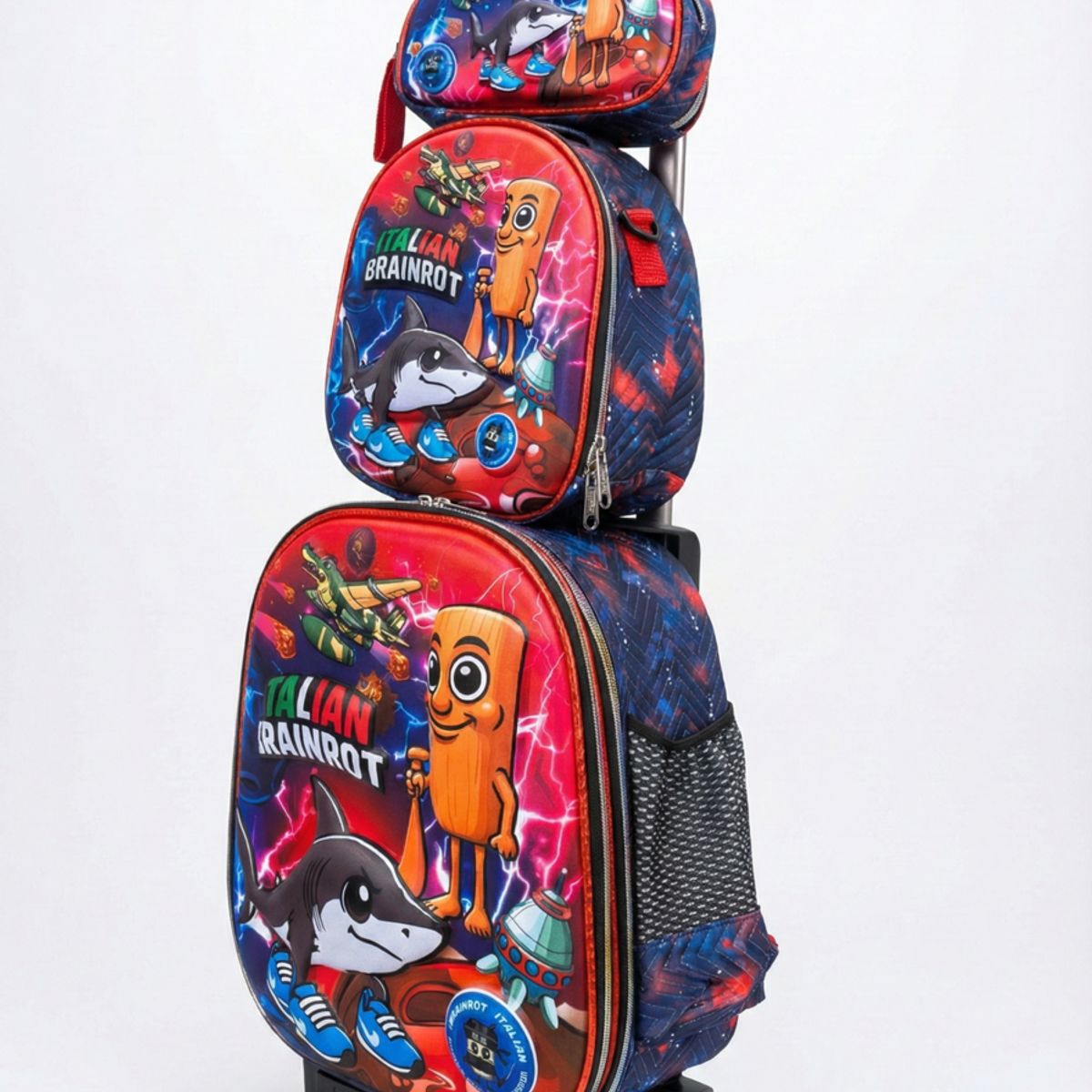 GENERICO - SET DE MOCHILA TRALALERO 3 PIEZAS
