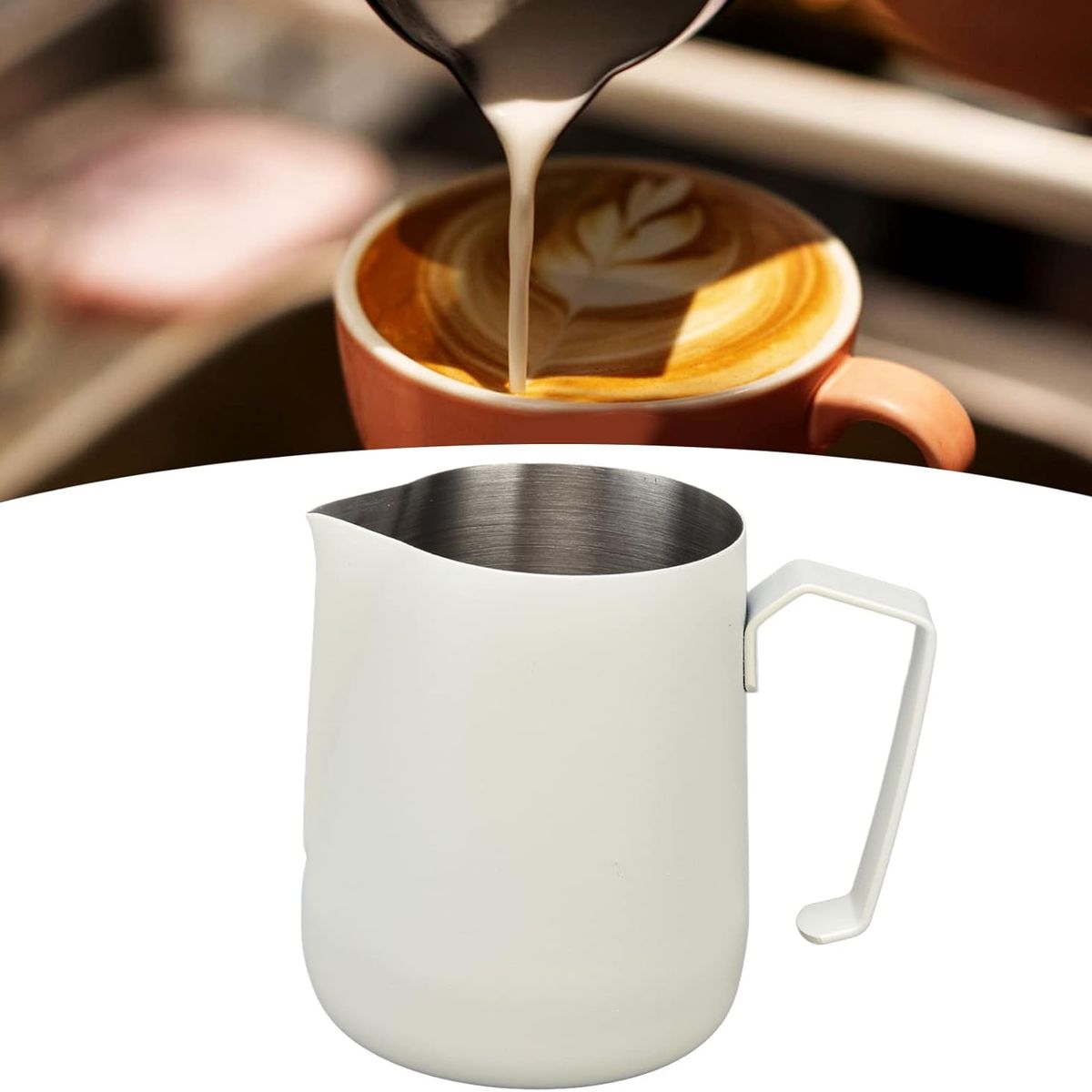 GENERICO - Jarra barista 350 ml blanco