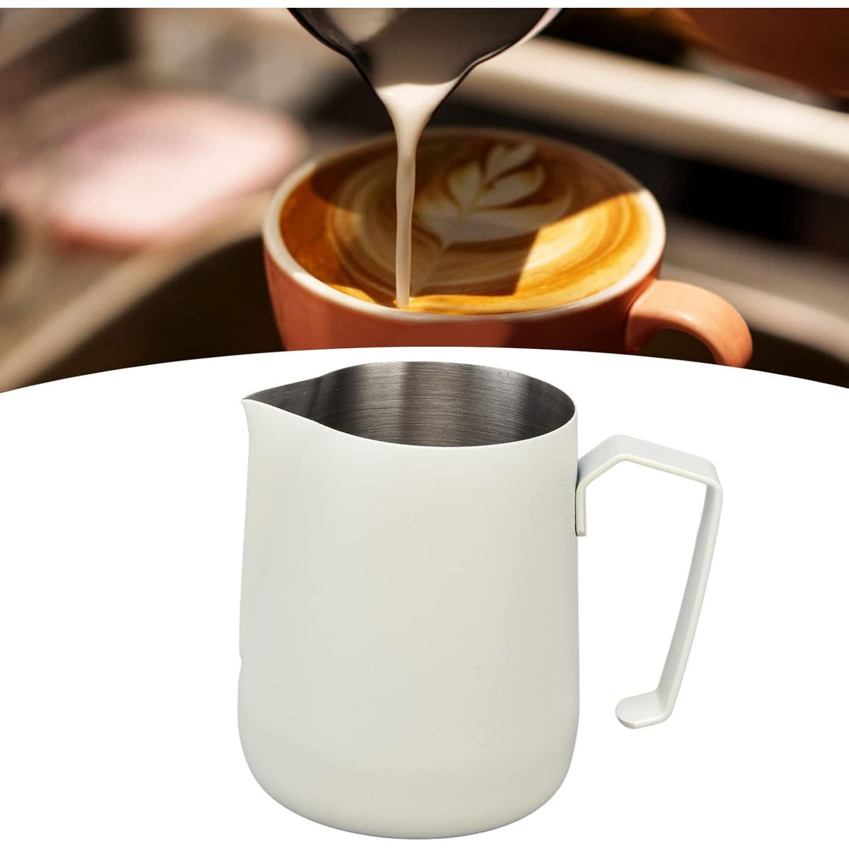 GENERICO - Jarra barista 350 ml blanco