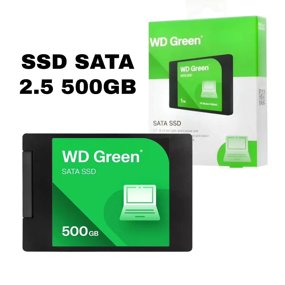 WESTERN DIGITAL - Disco solido Western Digital WD Green SATA SSD 2.5"  500GB, 545 MB/s