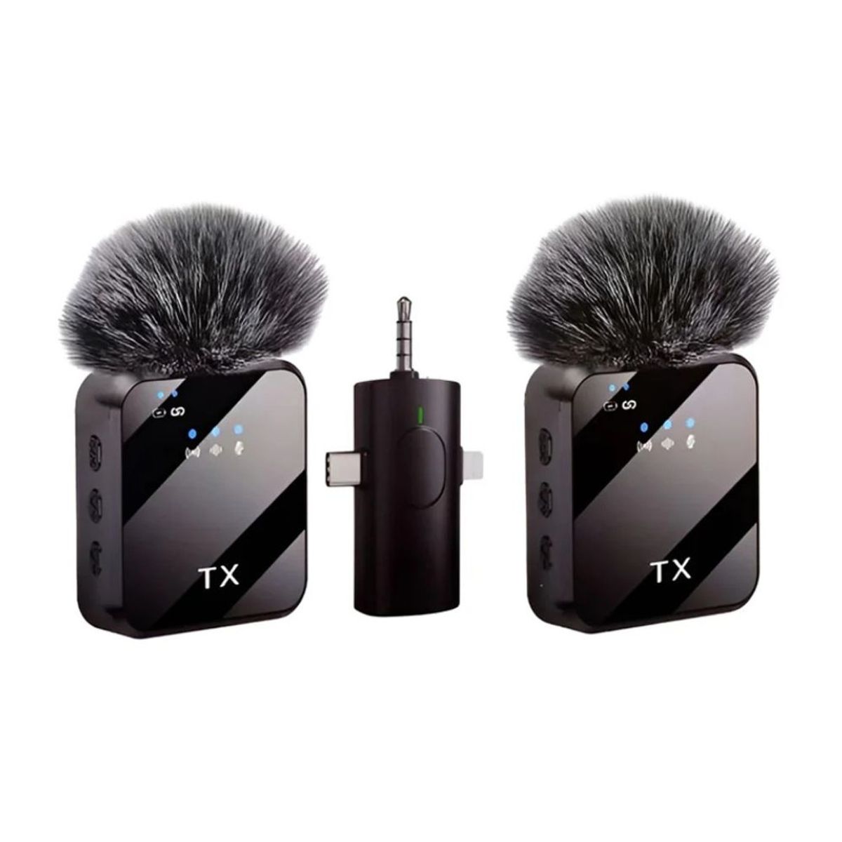 GENERICO - Micrófono Inalámbrico Solapa 3 En 1 Profesional F11-2 Tipo C