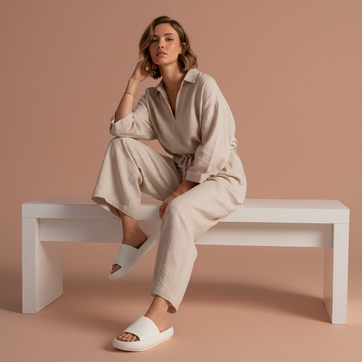 GENERICO - Sandalias antideslizantes de suela gruesa EVA para mujer