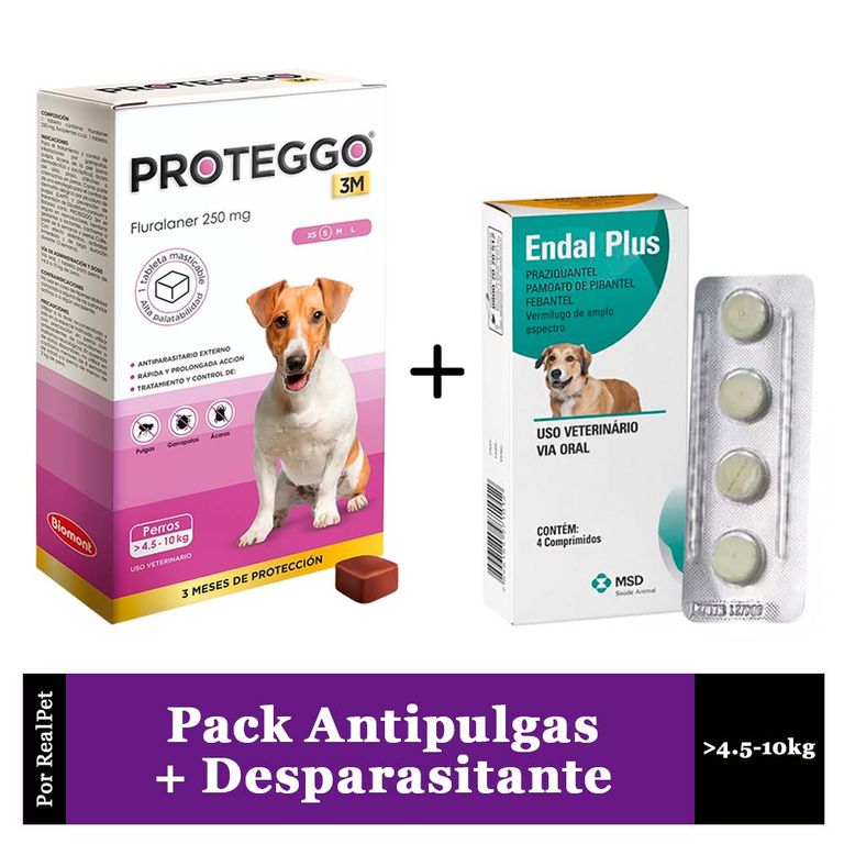Antipulga Proteggo 3M para Perros de 4.5 - 10 kg + Endal | Sodimac Perú