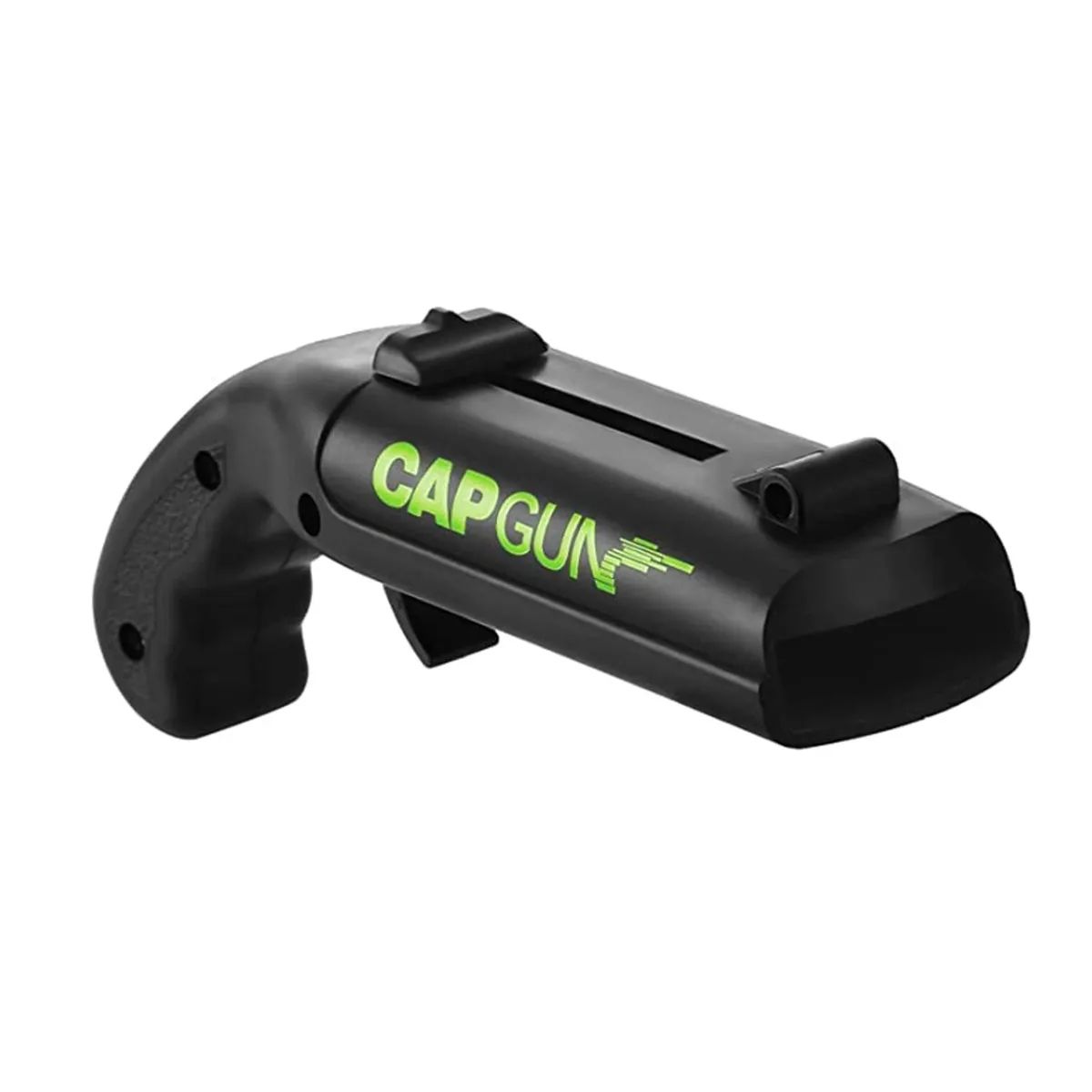 GENERICO - Black Cap Gun - Destapador de Botellas Tipo Pistola Lanza Chapitas