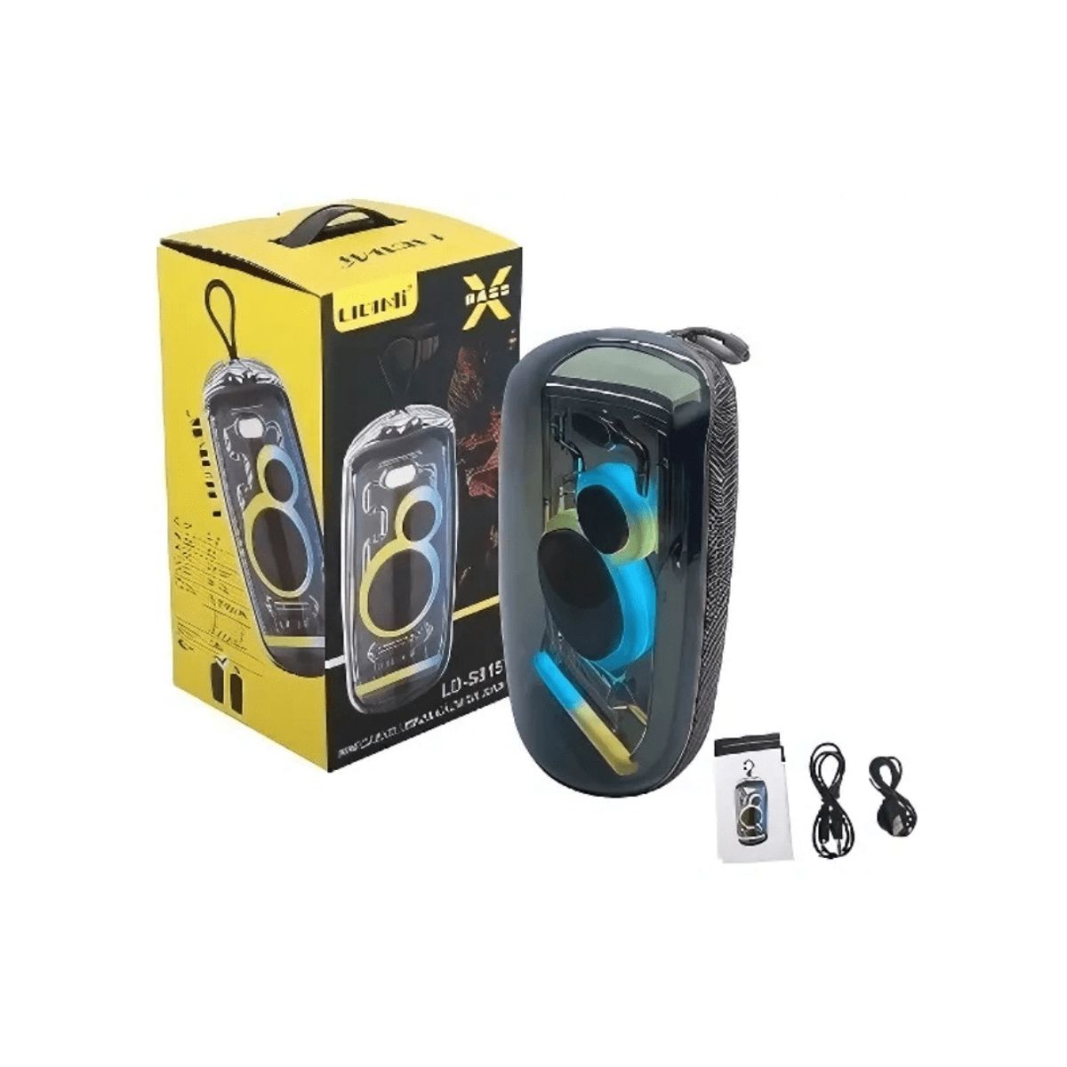 LIDIMI - Parlante Bluetooth Lidimi LD-S815 con luces RGB 20W