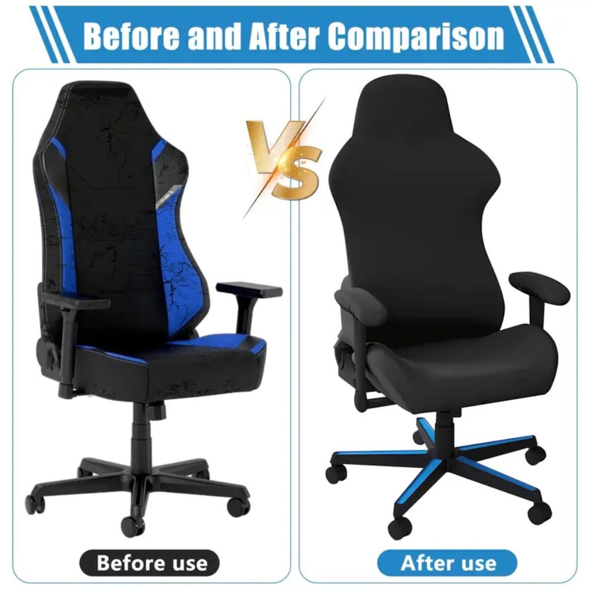 GENERICO - FUNDA PROTECTORA PARA SILLA GAMER UNIVERSAL