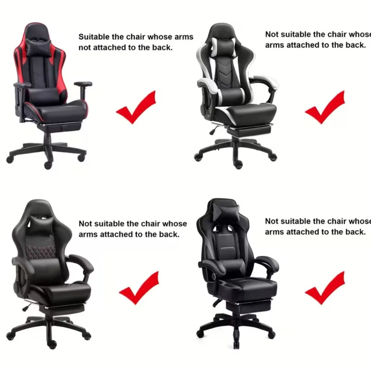 GENERICO - FUNDA PROTECTORA PARA SILLA GAMER UNIVERSAL