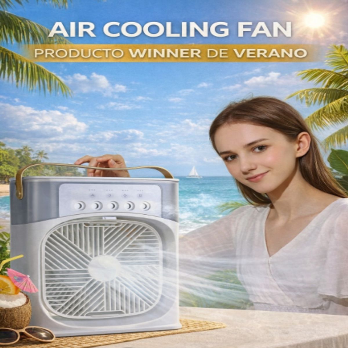 GENERICO - Ventilador Enfriador Portátil Air Cooling Fan
