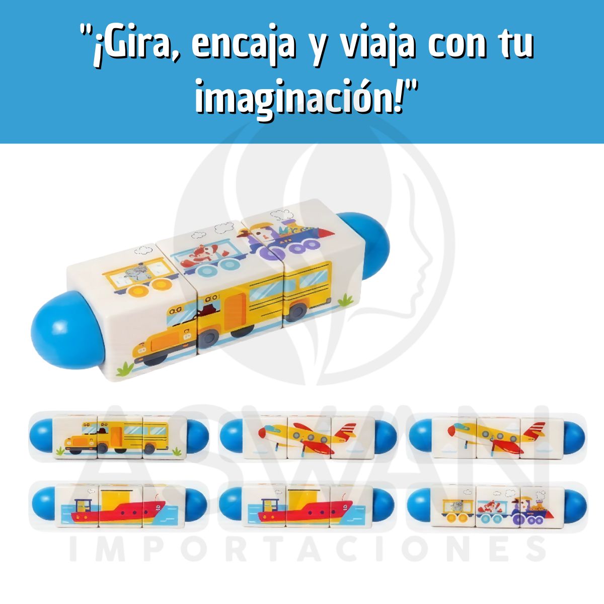 GENERICO - Juego de Rompecabezas con Cubos