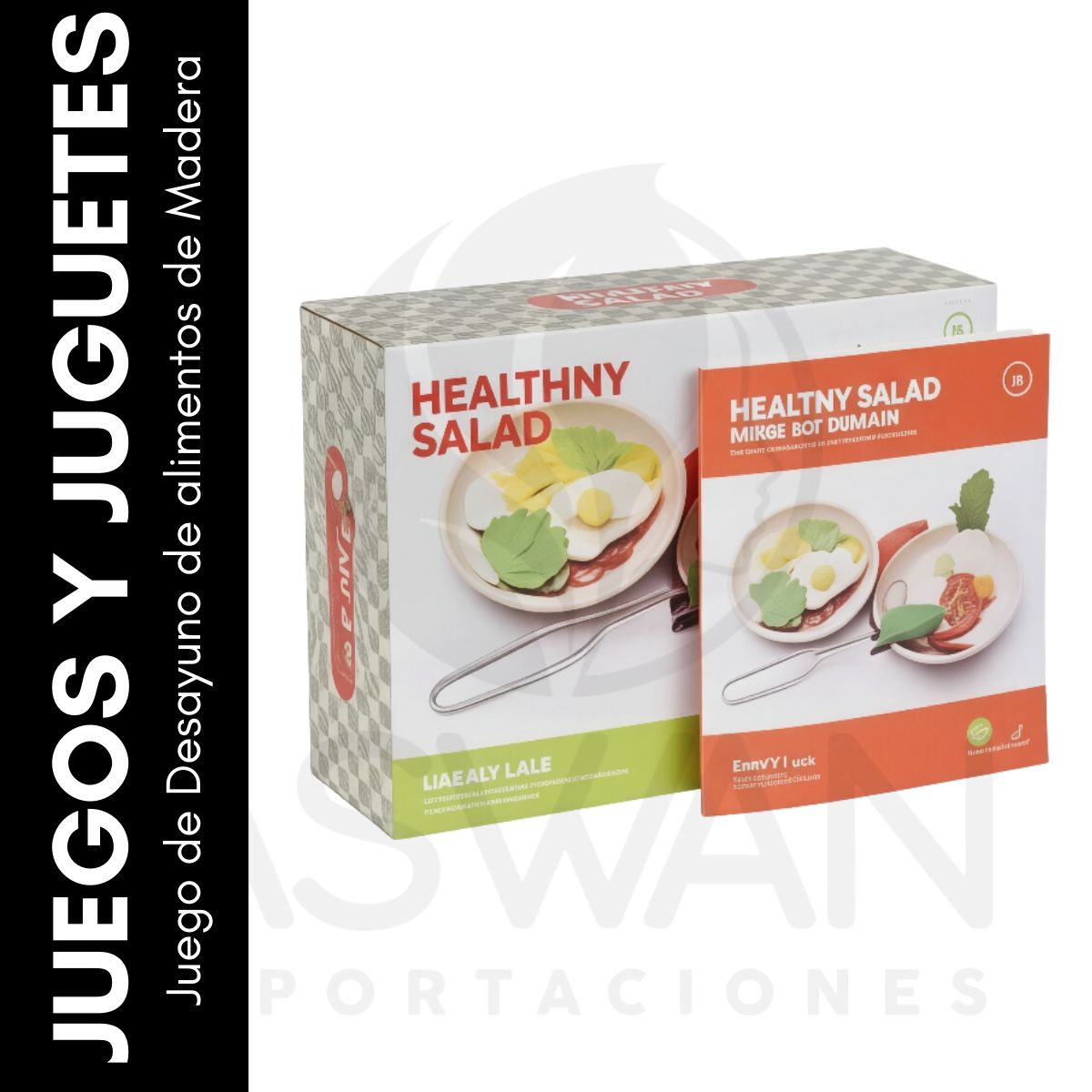 GENERICO - Juego de Desayuno de alimentos de Madera