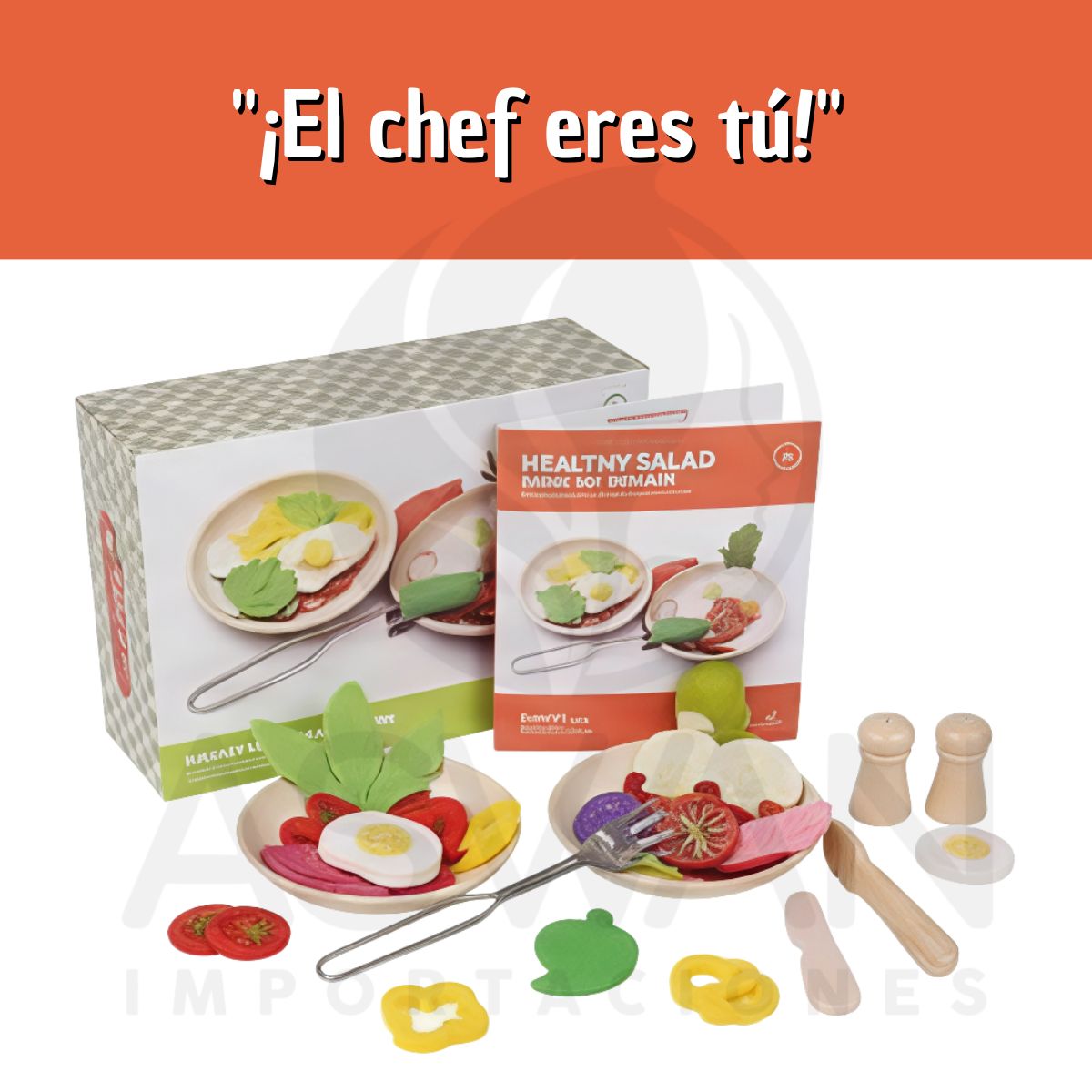 GENERICO - Juego de Desayuno de alimentos de Madera
