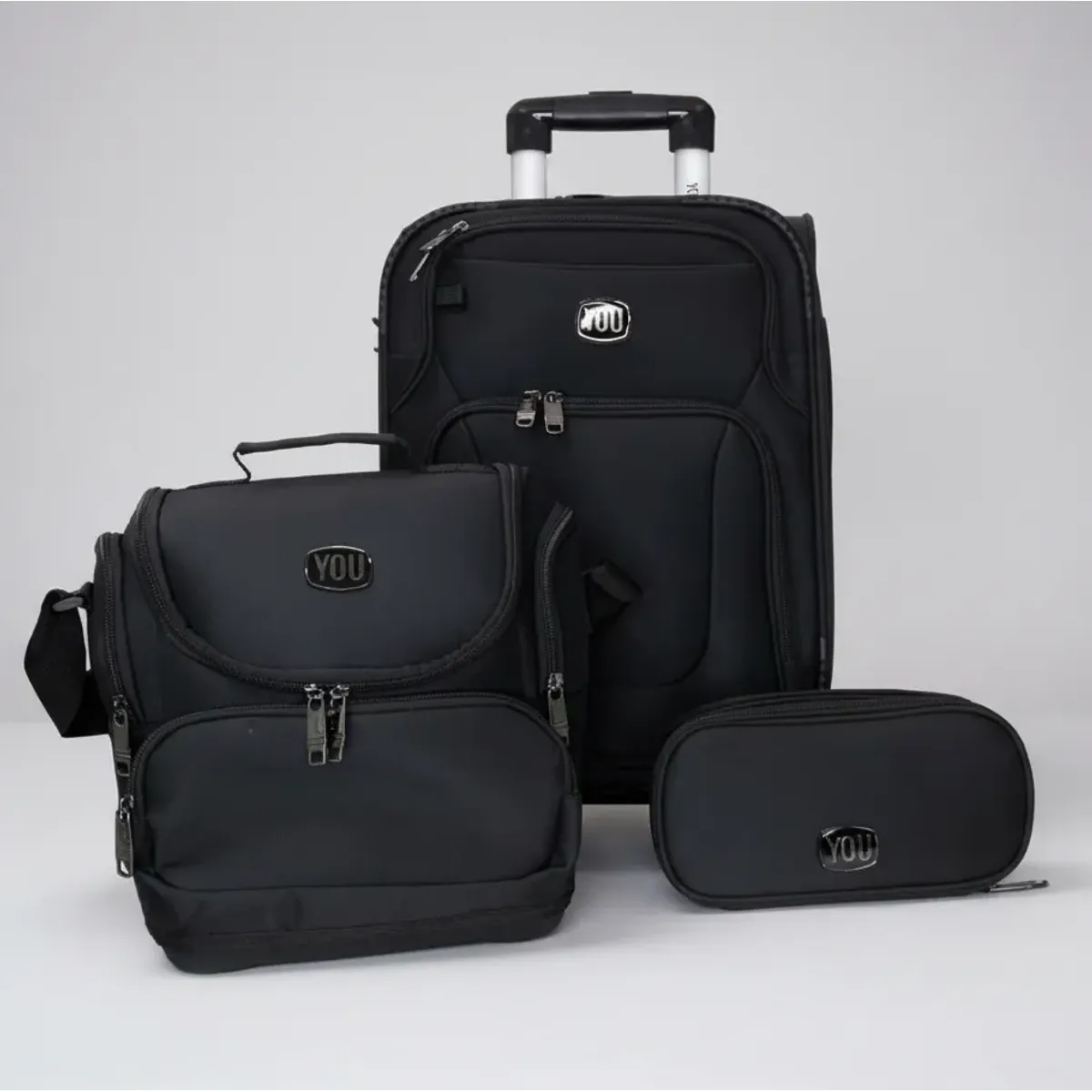 YOU - Mochila You Escolar con Ruedas + Cartuchera y lonchera