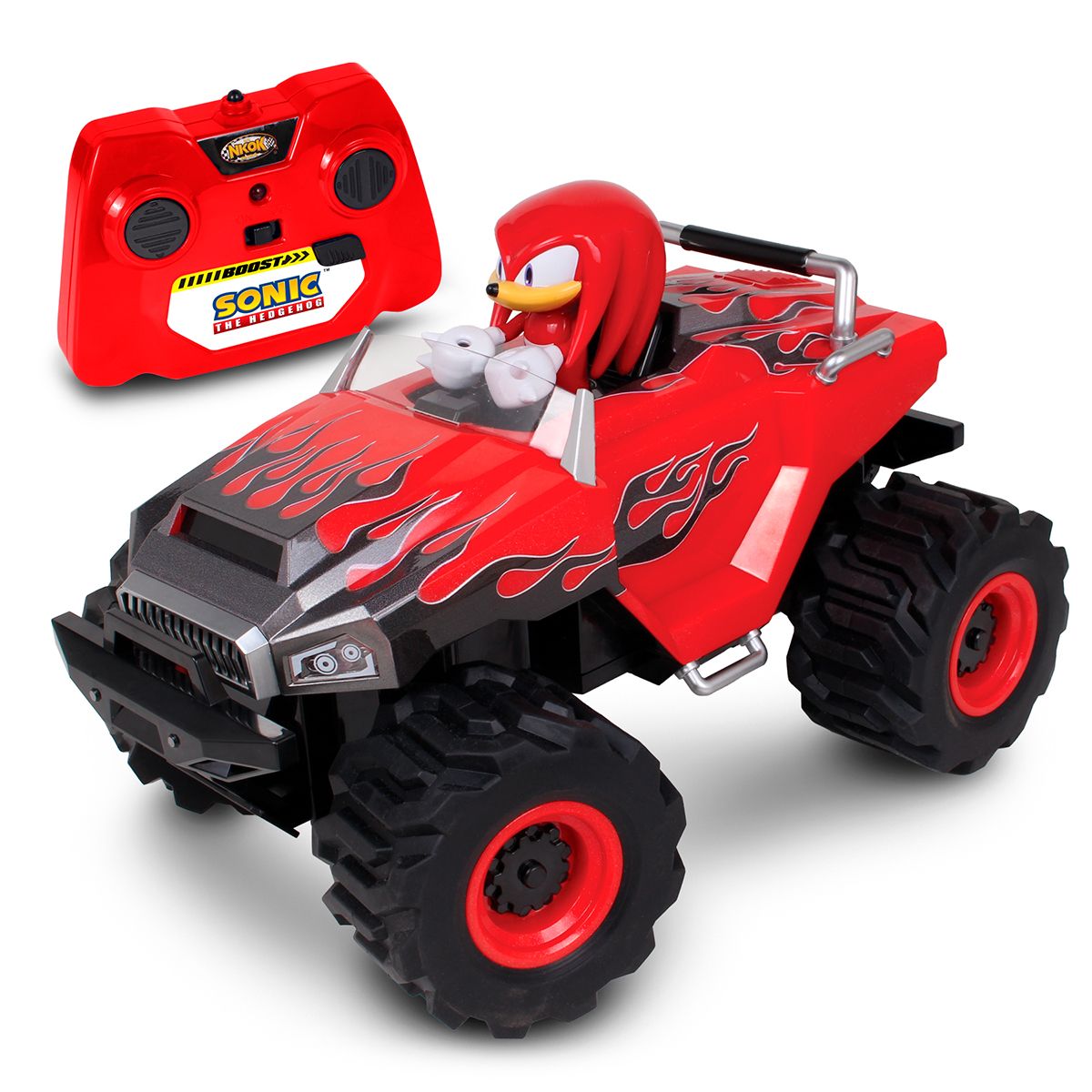 SEGA - CARRITO A CONTROL REMOTO DE SONIC KNUCKLES MONSTER TRUCK