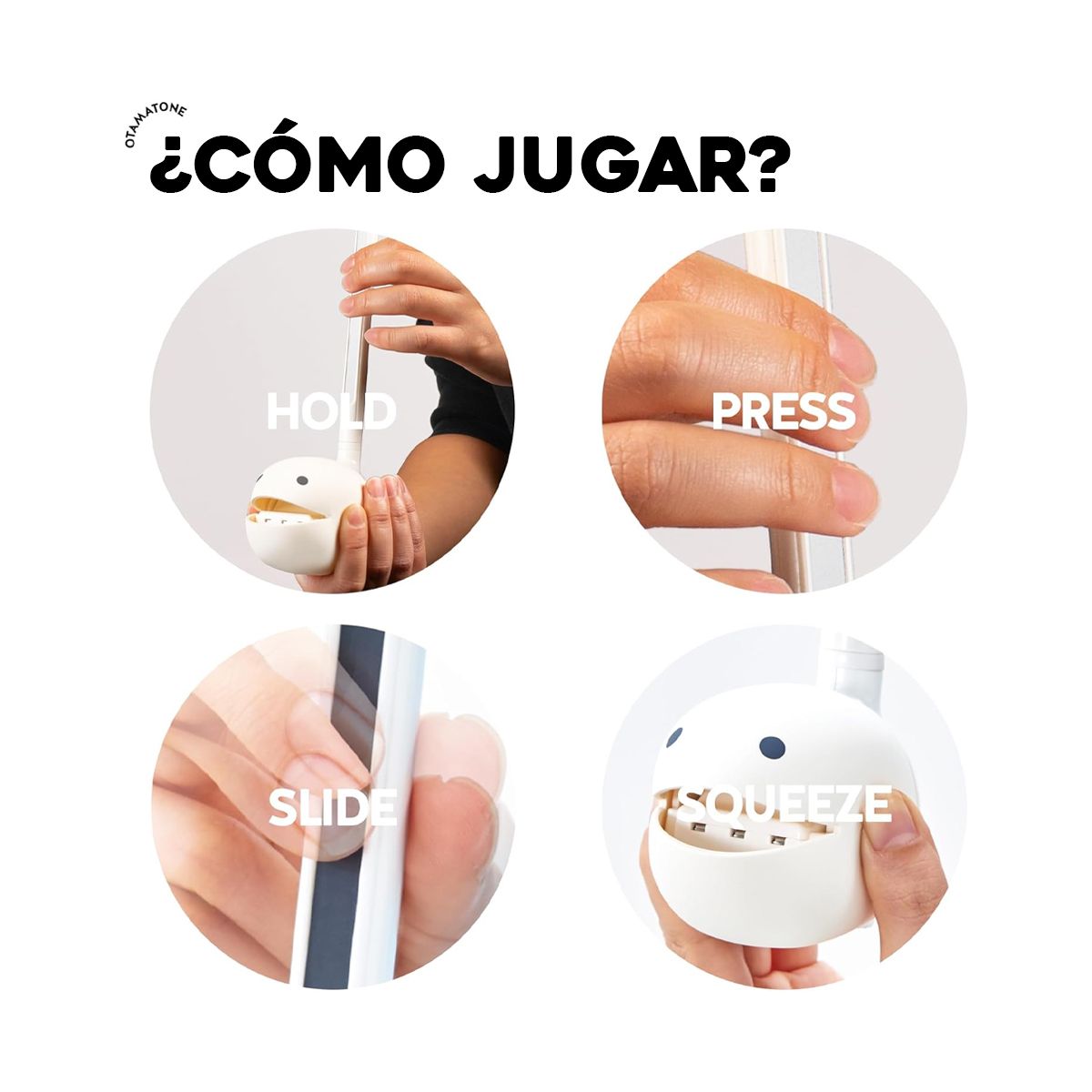 GENERICO - Otamatone - Instrumento musical electrónico japonés portátil color blanco