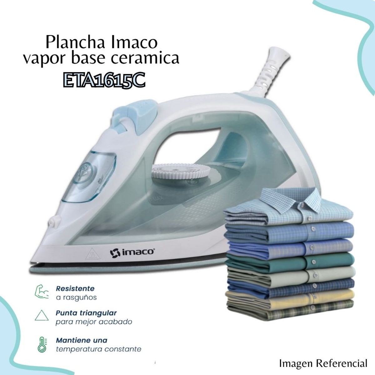 IMACO - Plancha a Vapor Imaco de 1600W - ETA1615C