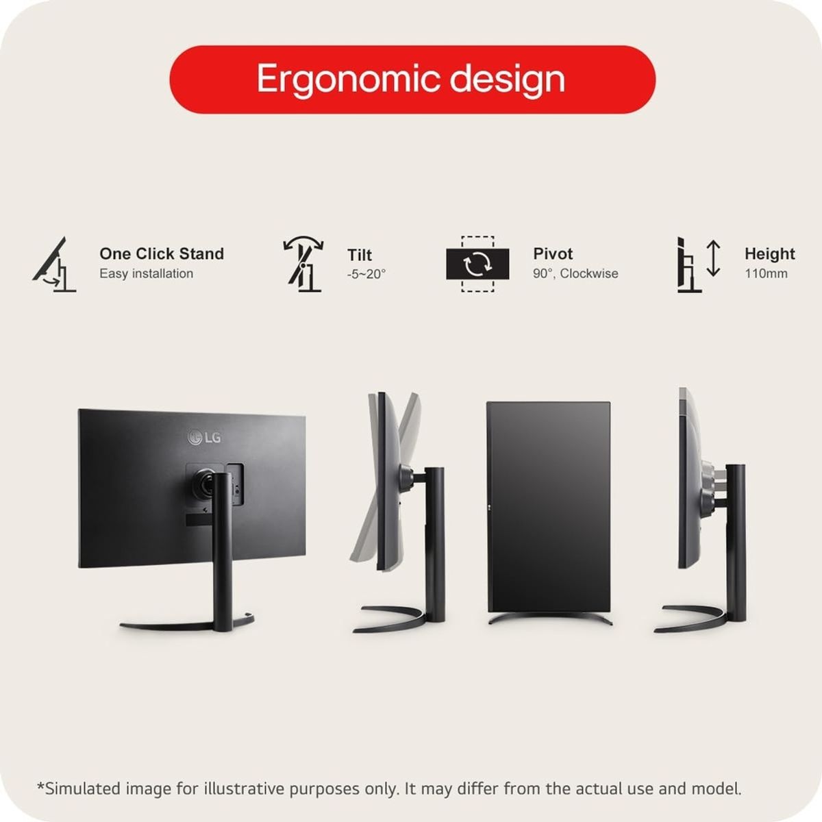 LG - MONITOR 32 LG 32UR550K UHD 4K