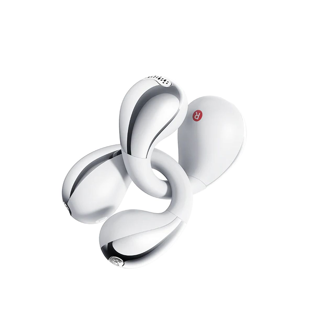 QCY - QCY - Auriculares Deportivos Crossky C30S Open Ear con Clip - Blanco