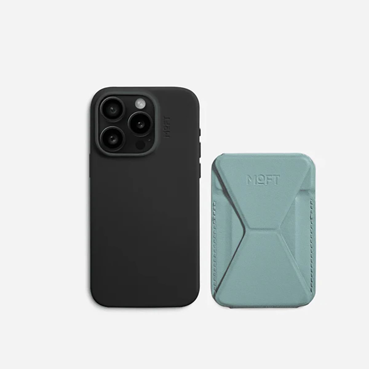 MOFT - Tarjetero Mangnético con Stand Moft MOVAS para iPhone Seafoam