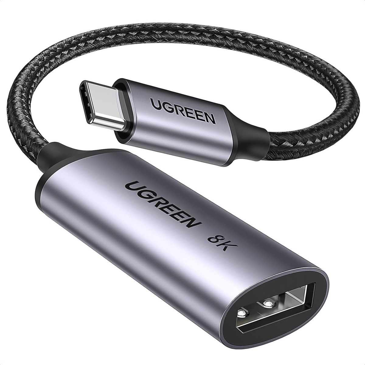 UGREEN - Adaptador USB-C a DisplayPort 1.4 de 8K a 60Hz 4K a 240Hz