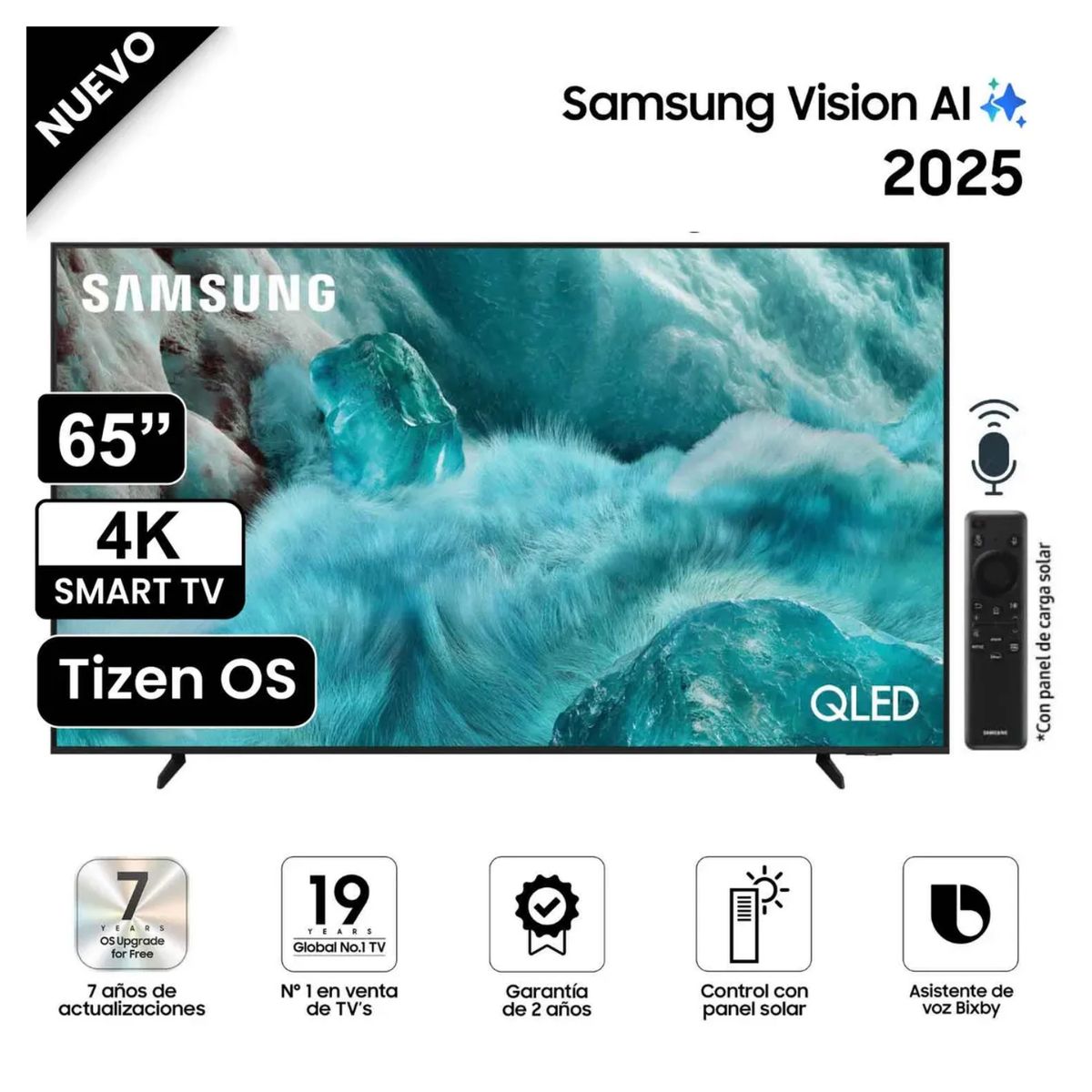 SAMSUNG - Televisor Smart TV Samsung 65 4K QLED QN65Q7FAAGXPE