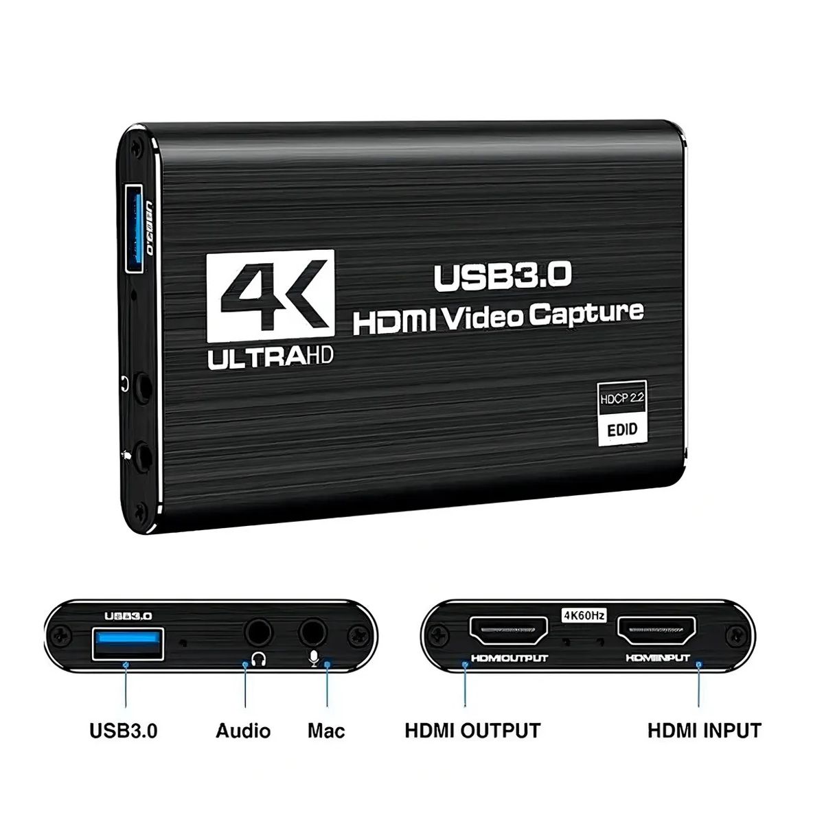 GENERICO - Capturadora de Video Hdmi Usb 3.0 4k HDTV