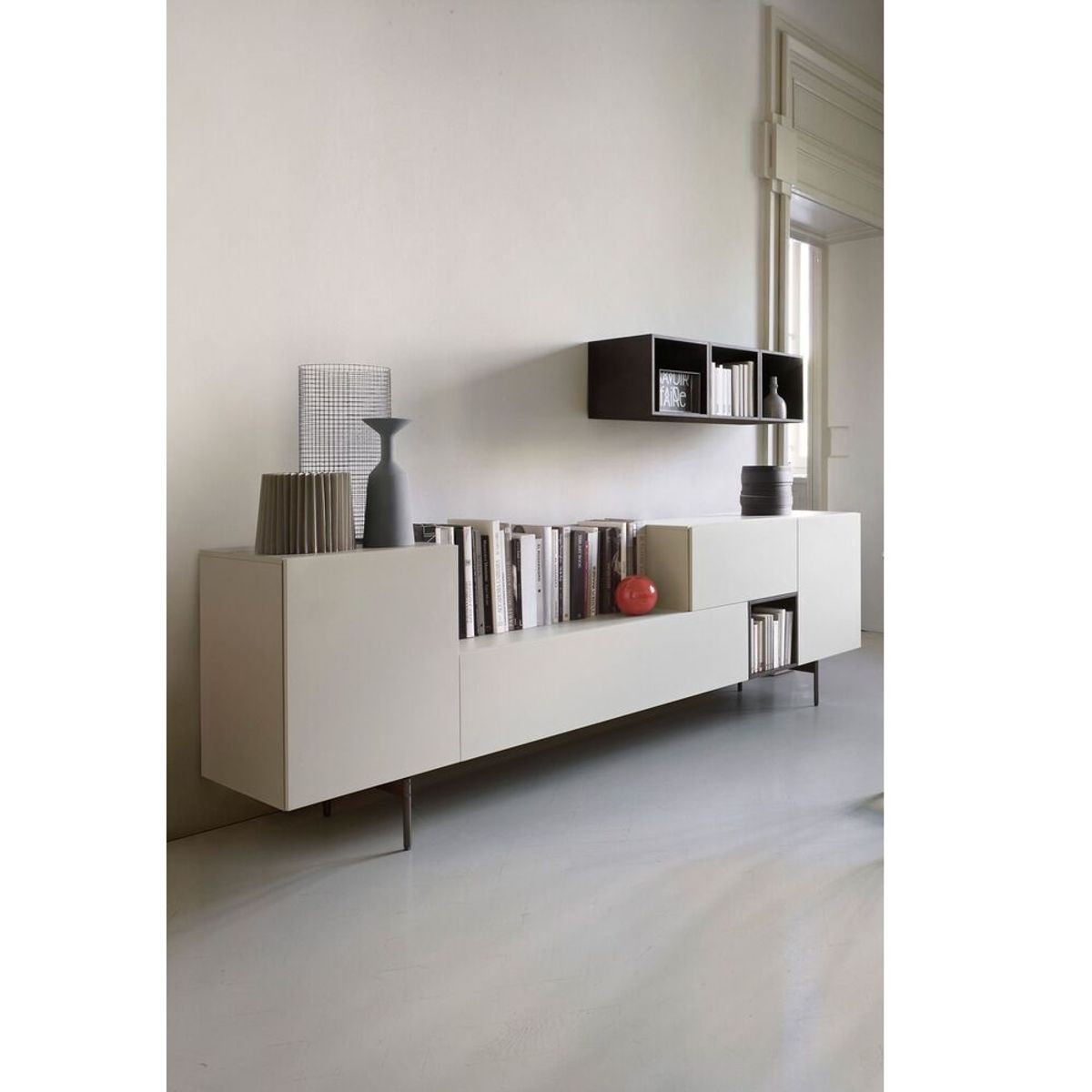TU MESITA - Mesa de TV Rolando Color Blanco Canto Grueso TU MESITA